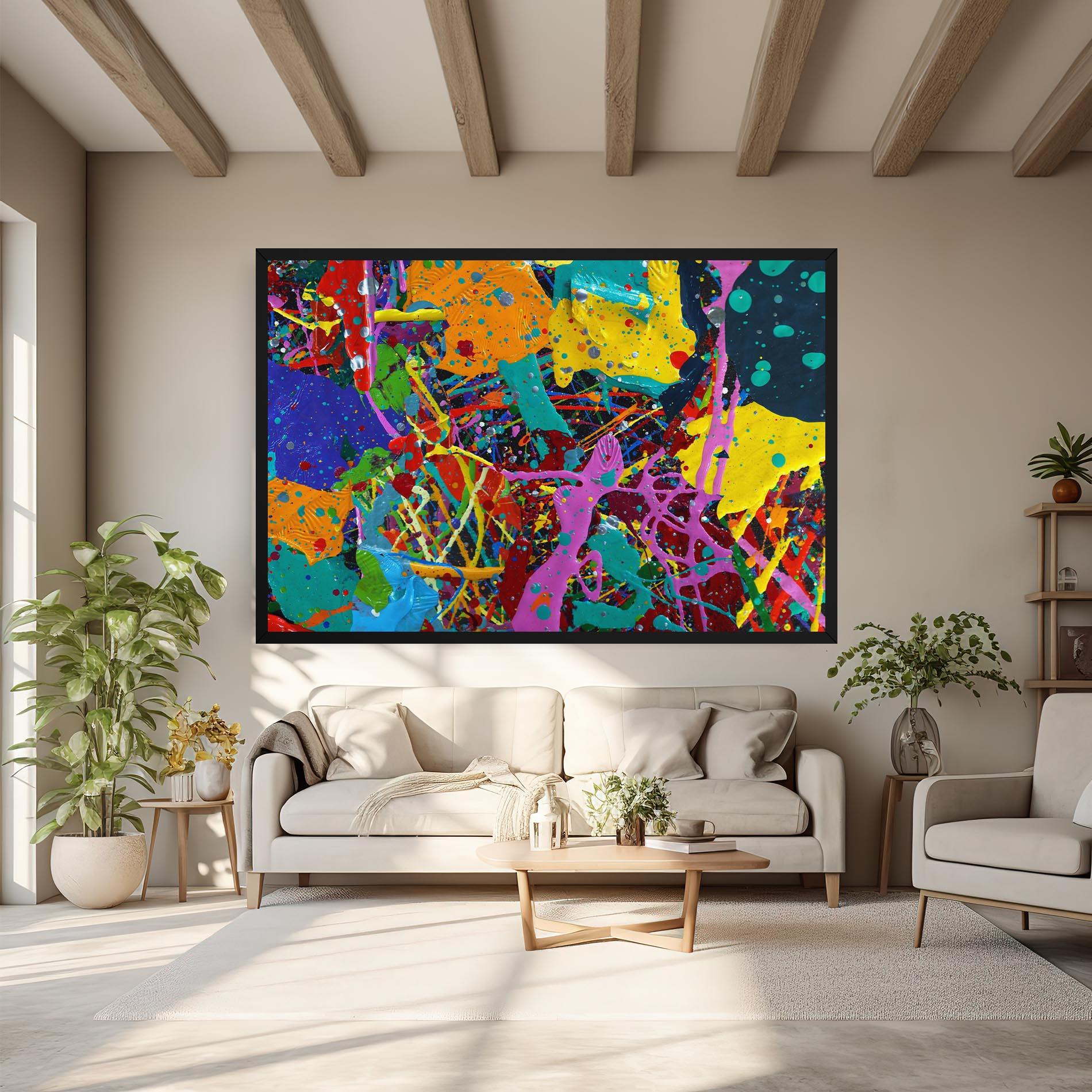 Leinwandbild Dark Panorama mockup 6