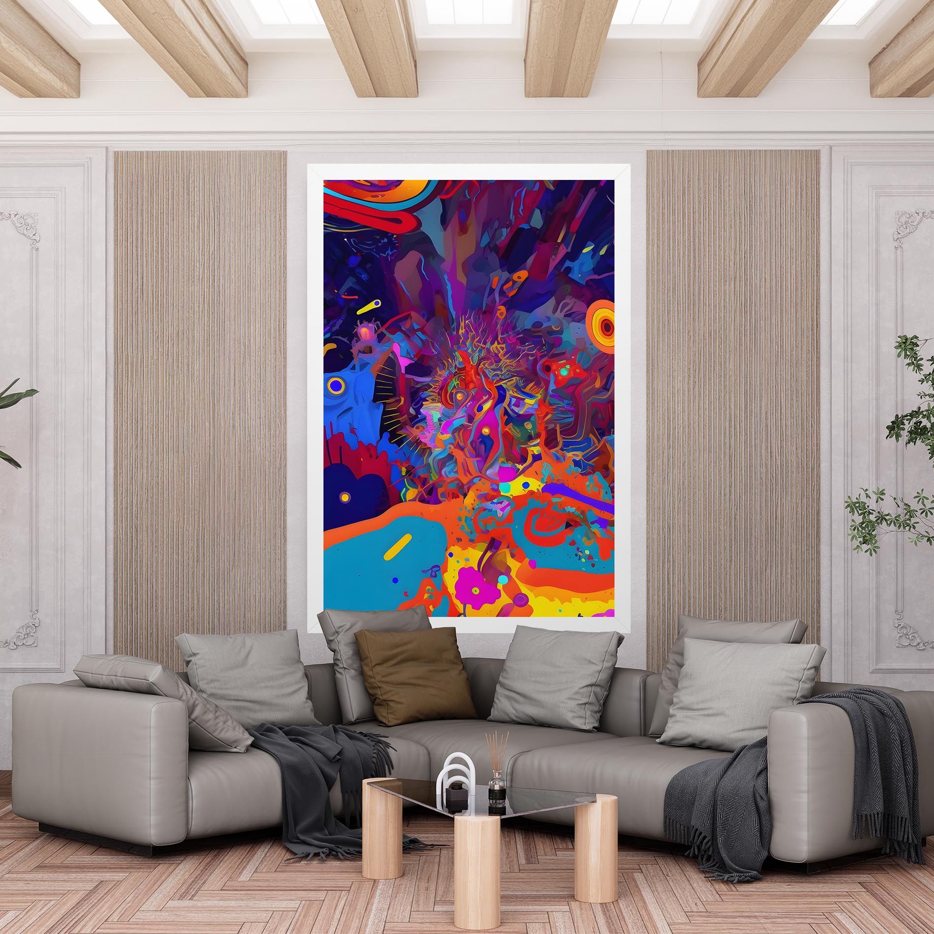 Abstract Color Work mockup 6