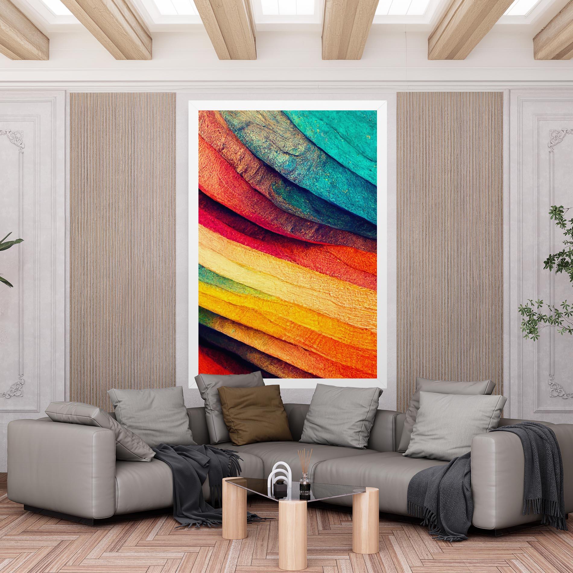 Leinwandbild Autumn Abstract Color mockup 6