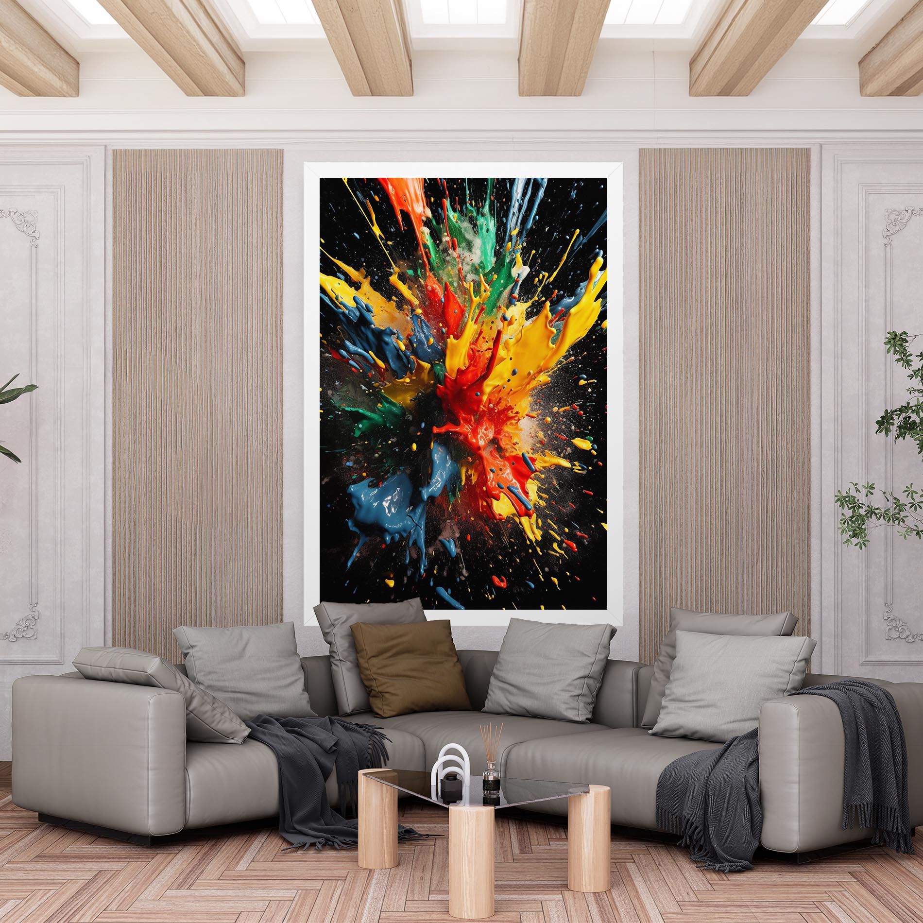 Floating Color Splash mockup 6