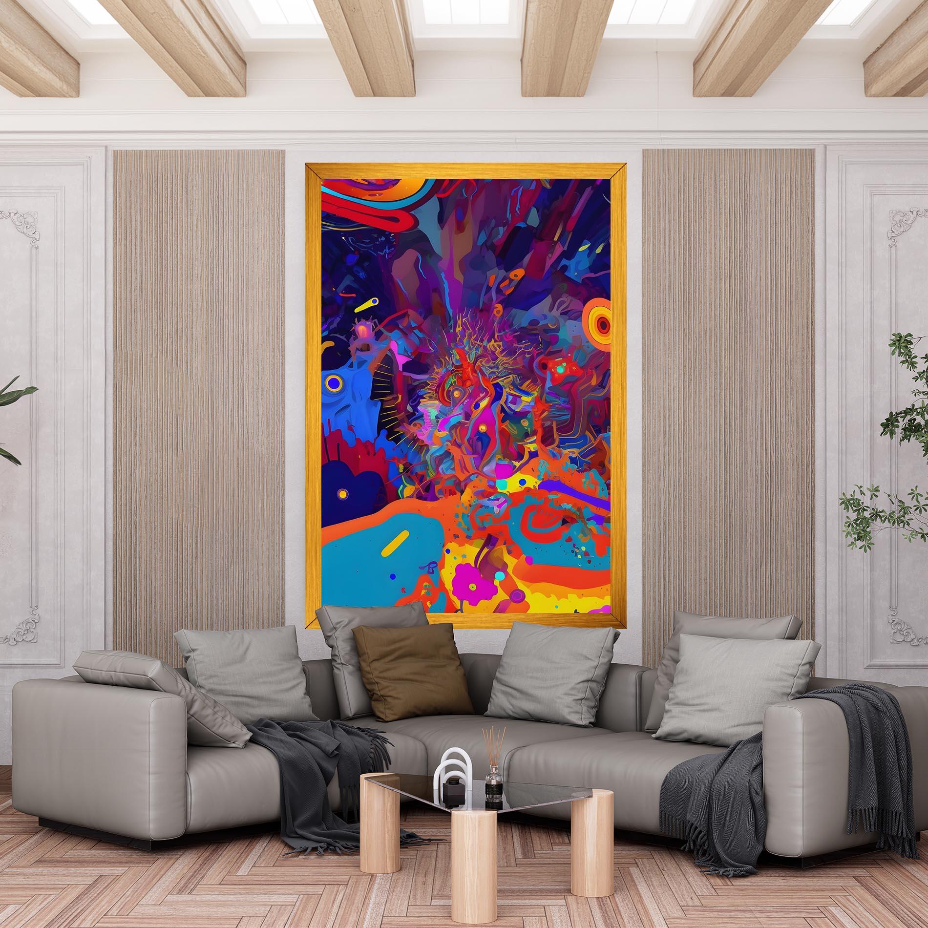 Leinwandbild Abstract Color Work mockup 6