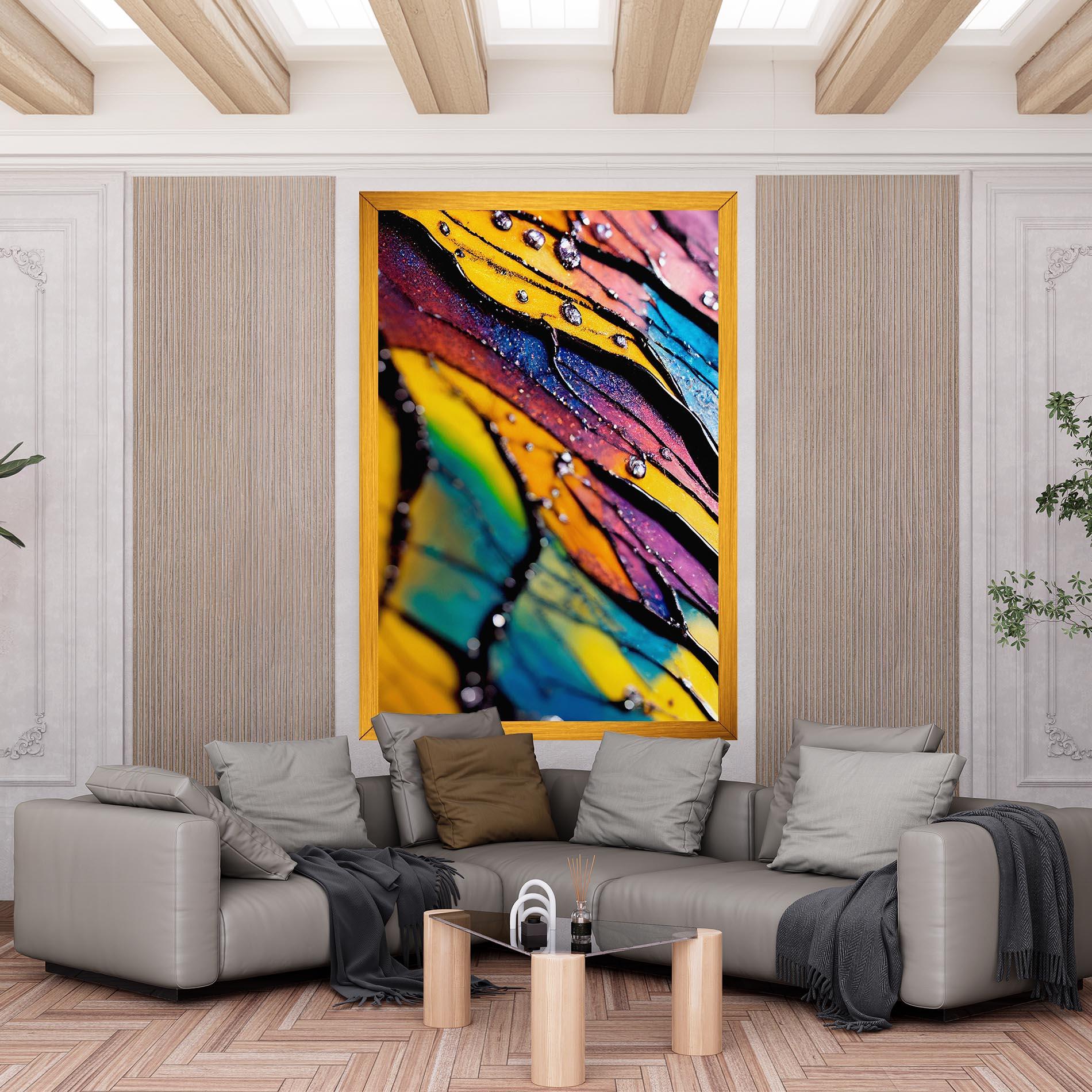 Leinwandbild Beautiful Colorful Epoxy mockup 6