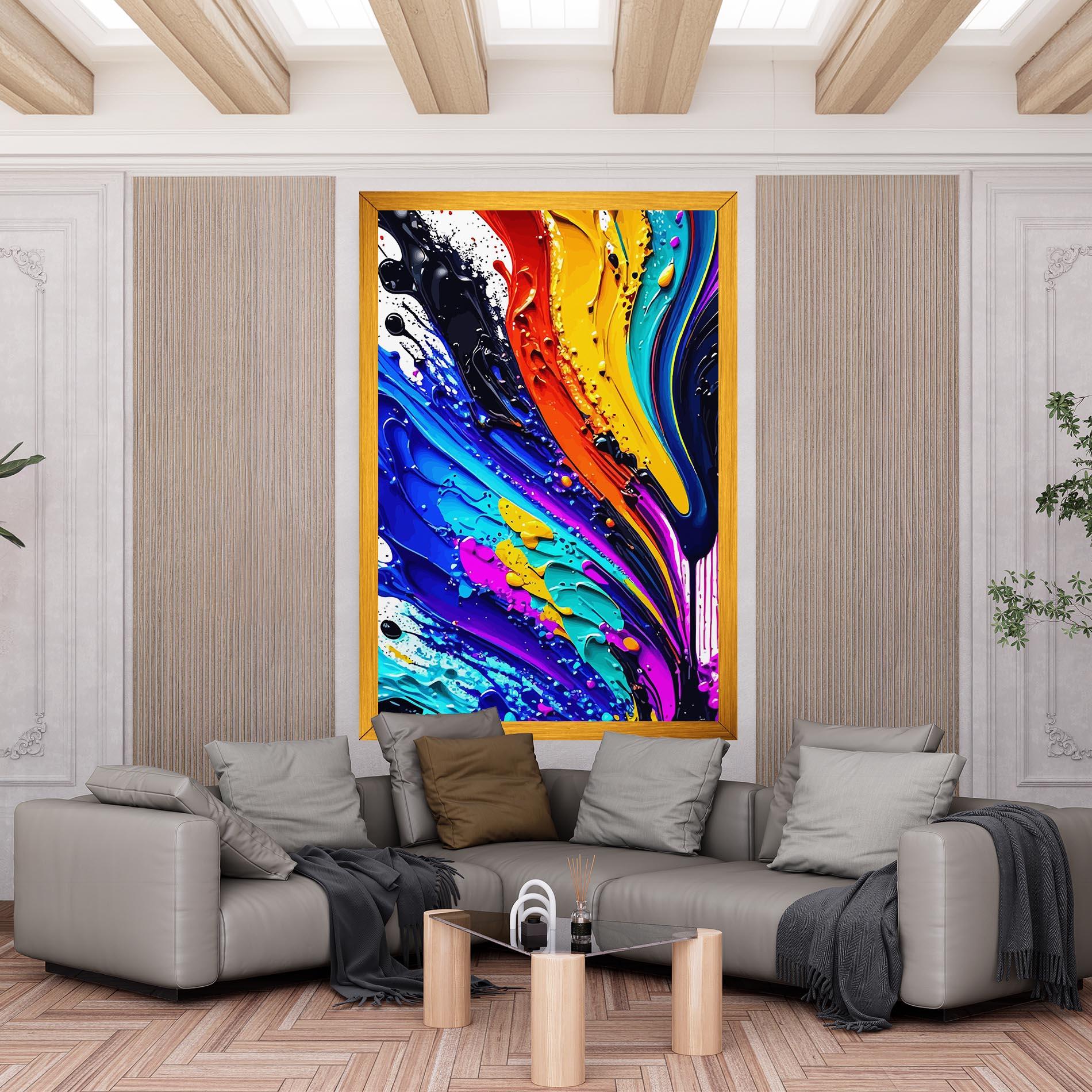 Leinwandbild Beautiful Splash mockup 6