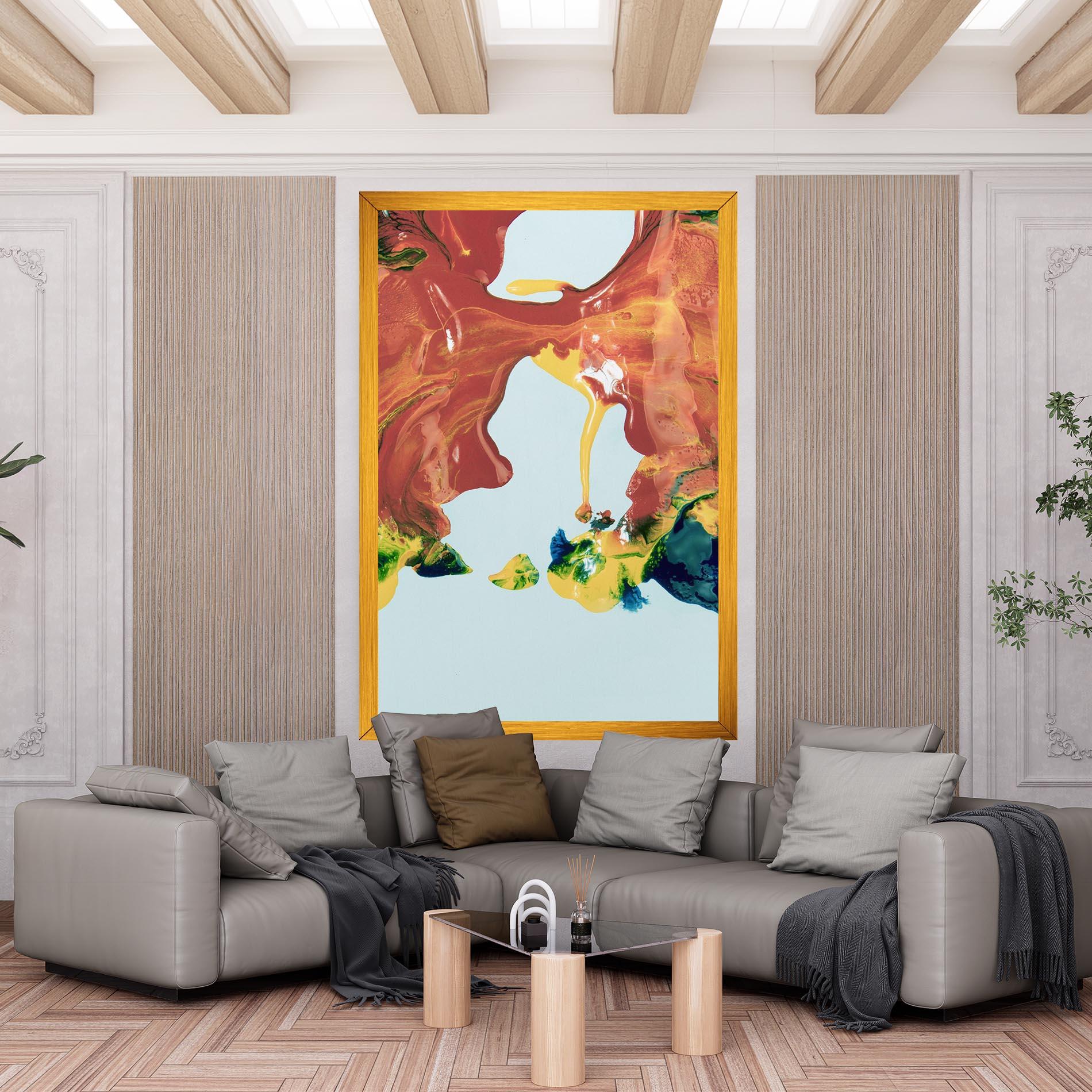 Leinwandbild Spilled Paint mockup 6