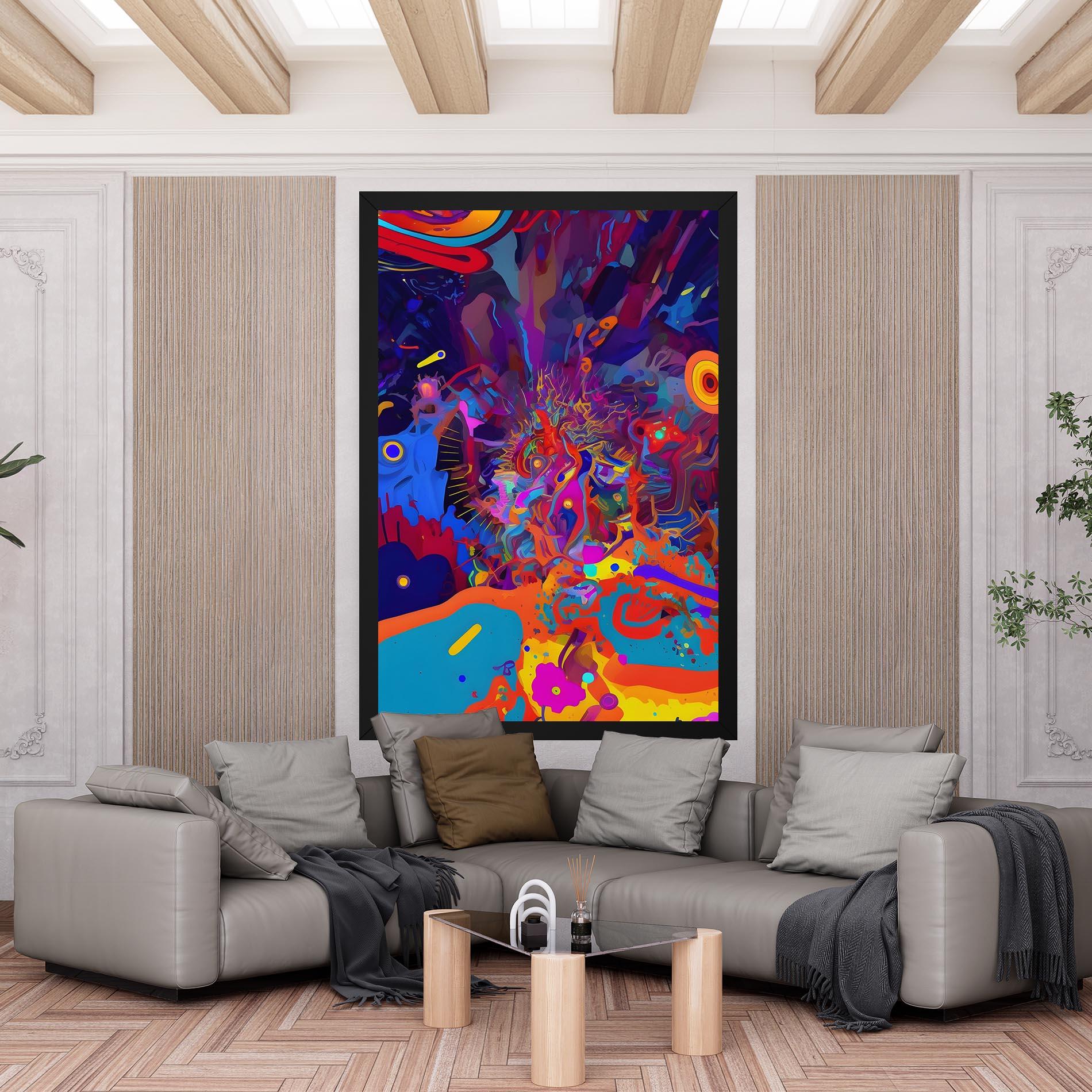 Leinwandbild Abstract Color Work mockup 6