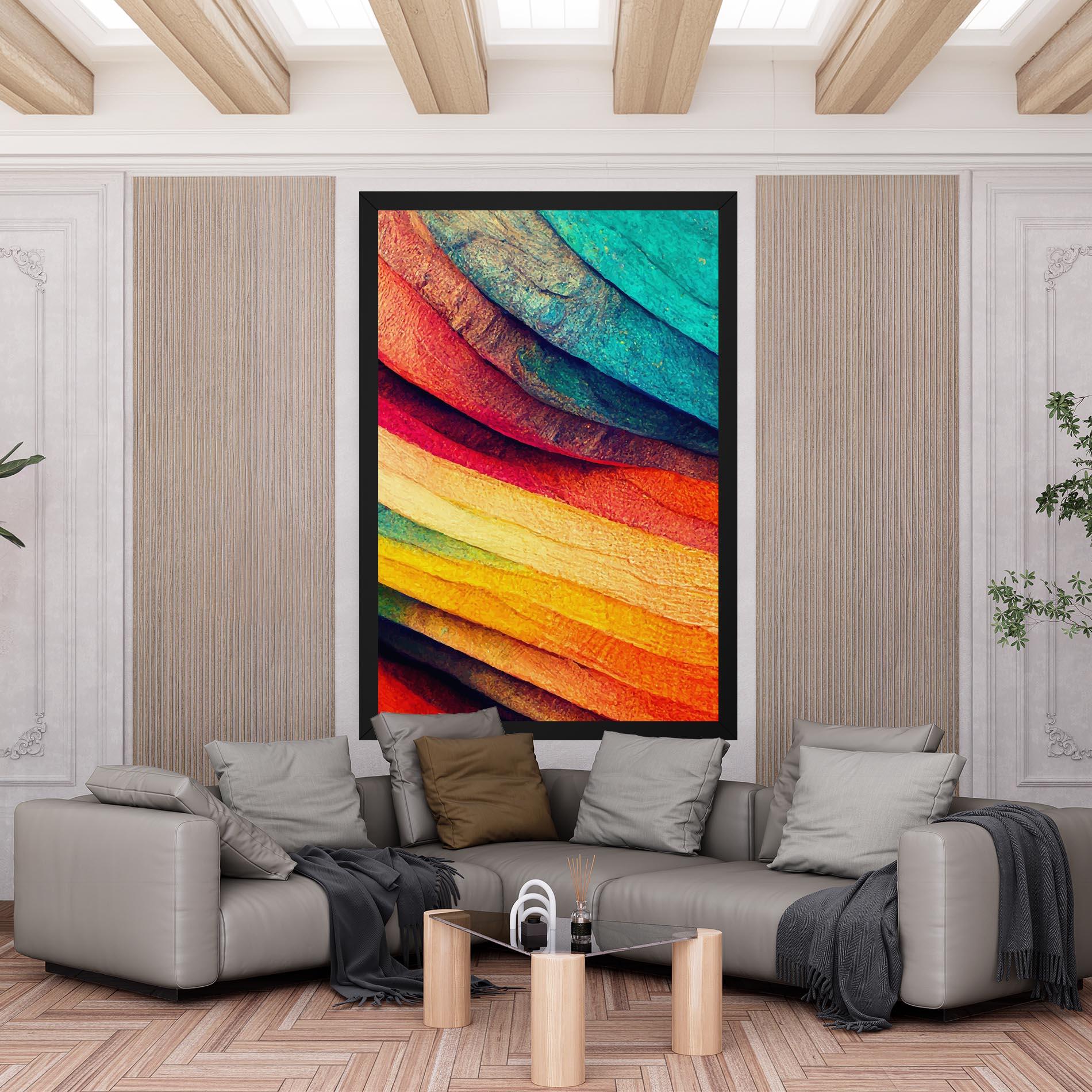 Leinwandbild Autumn Abstract Color mockup 6