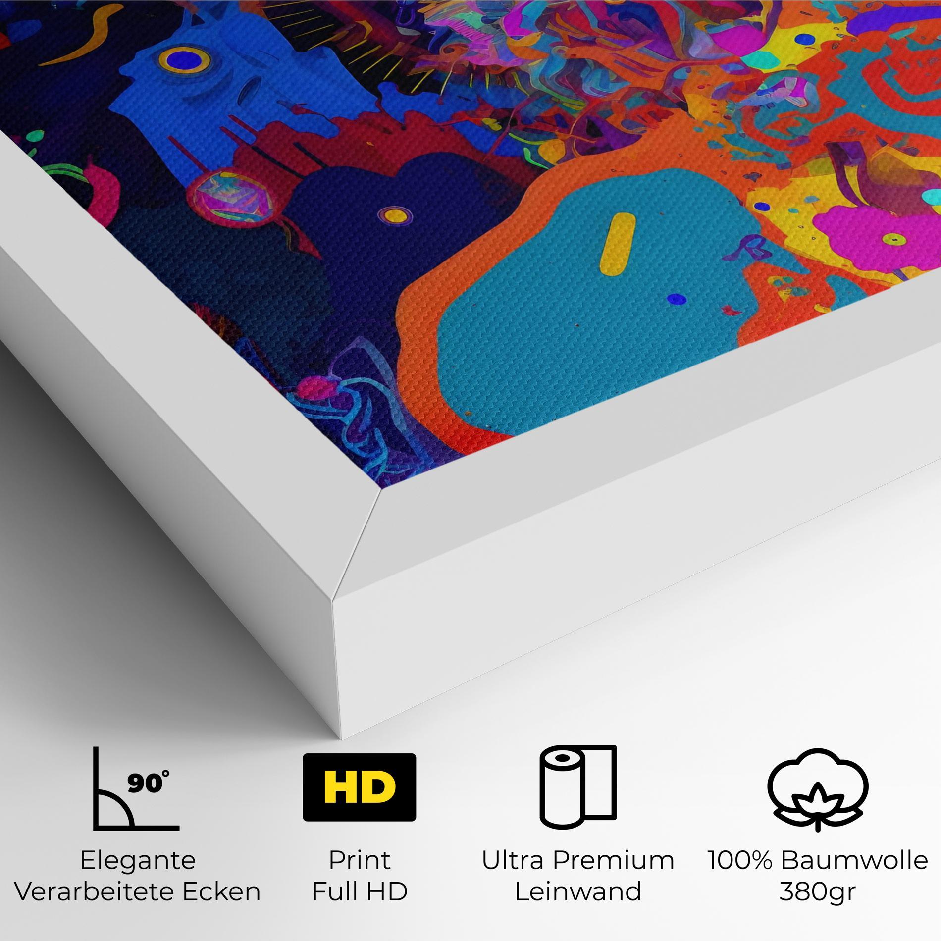 Leinwandbild Abstract Color Work mockup 4