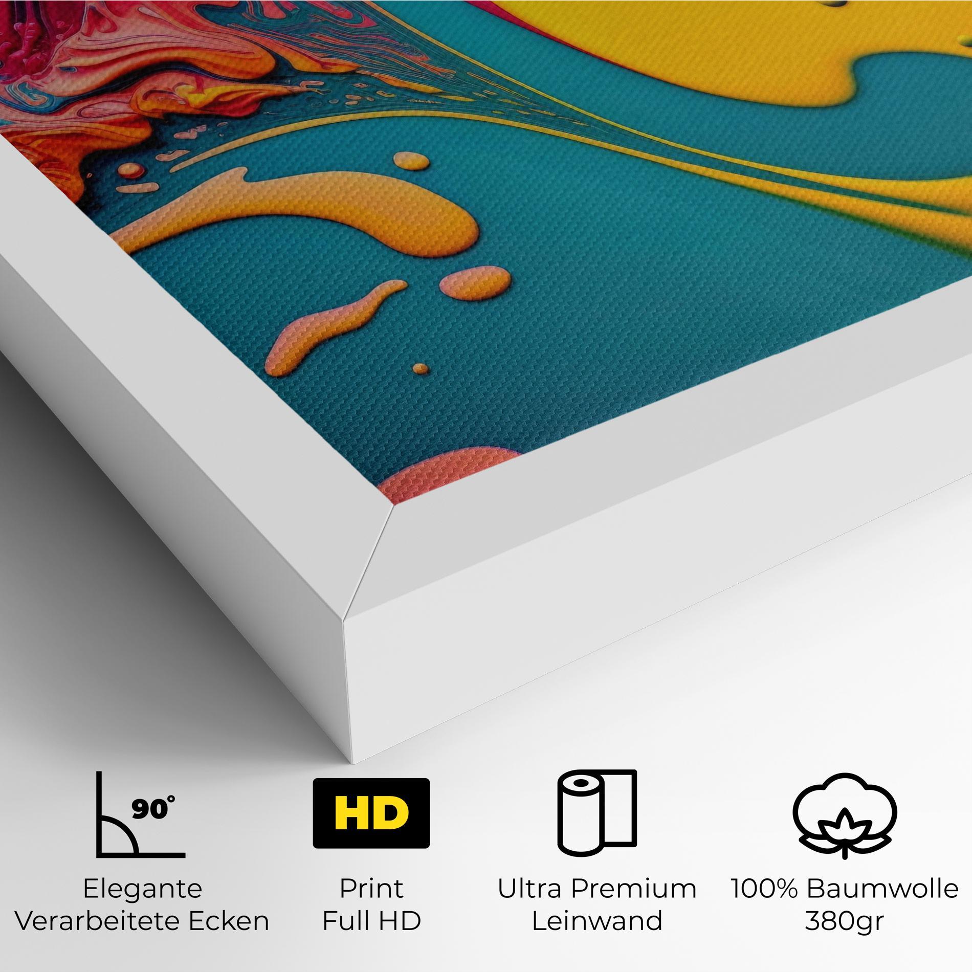 Leinwandbild Acrylic Close Up mockup 4