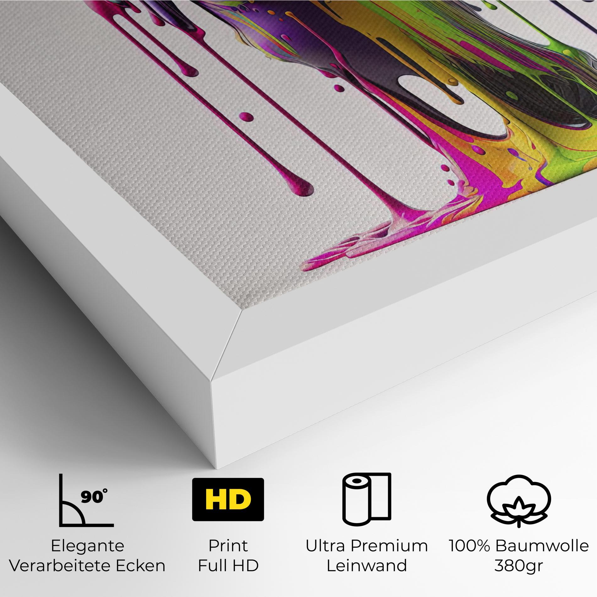 Leinwandbild Colorful Body mockup 4