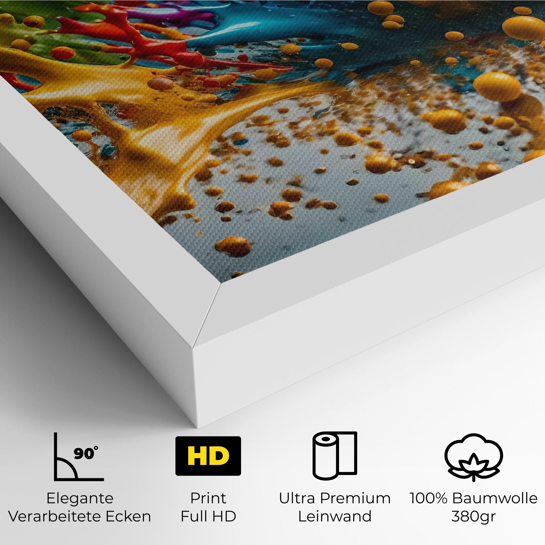 Colorful Water Splash mockup 4