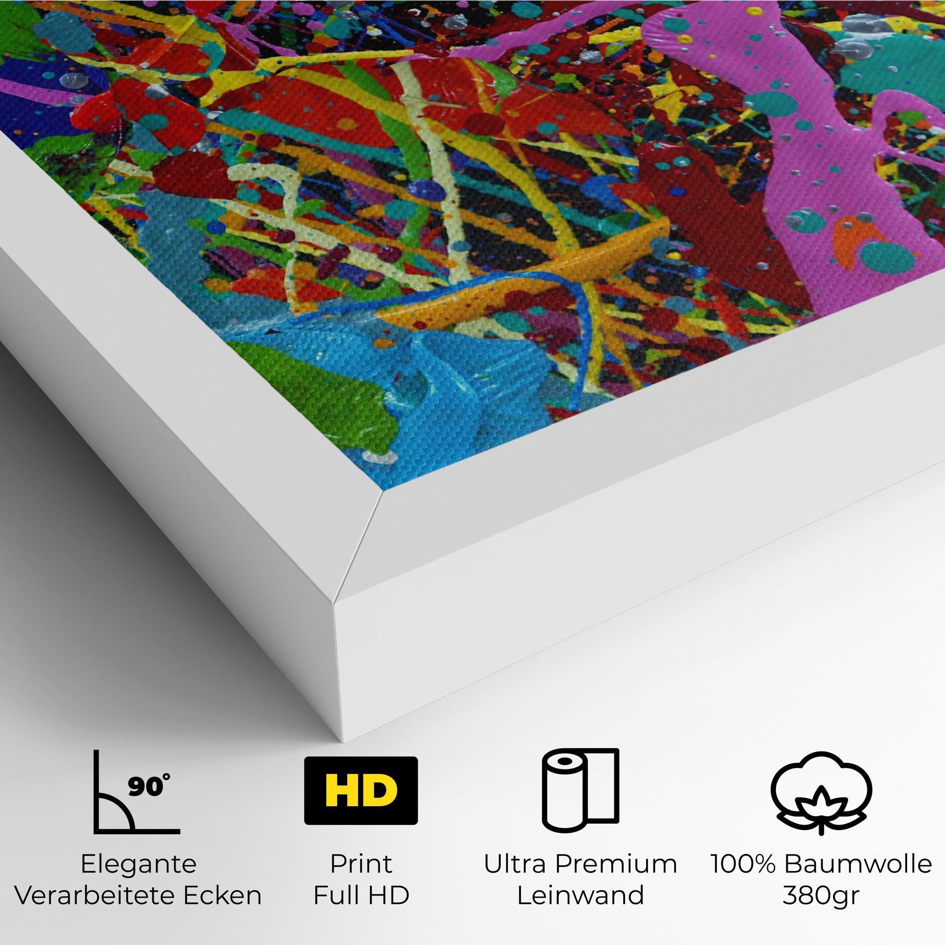 Leinwandbild Dark Panorama mockup 4