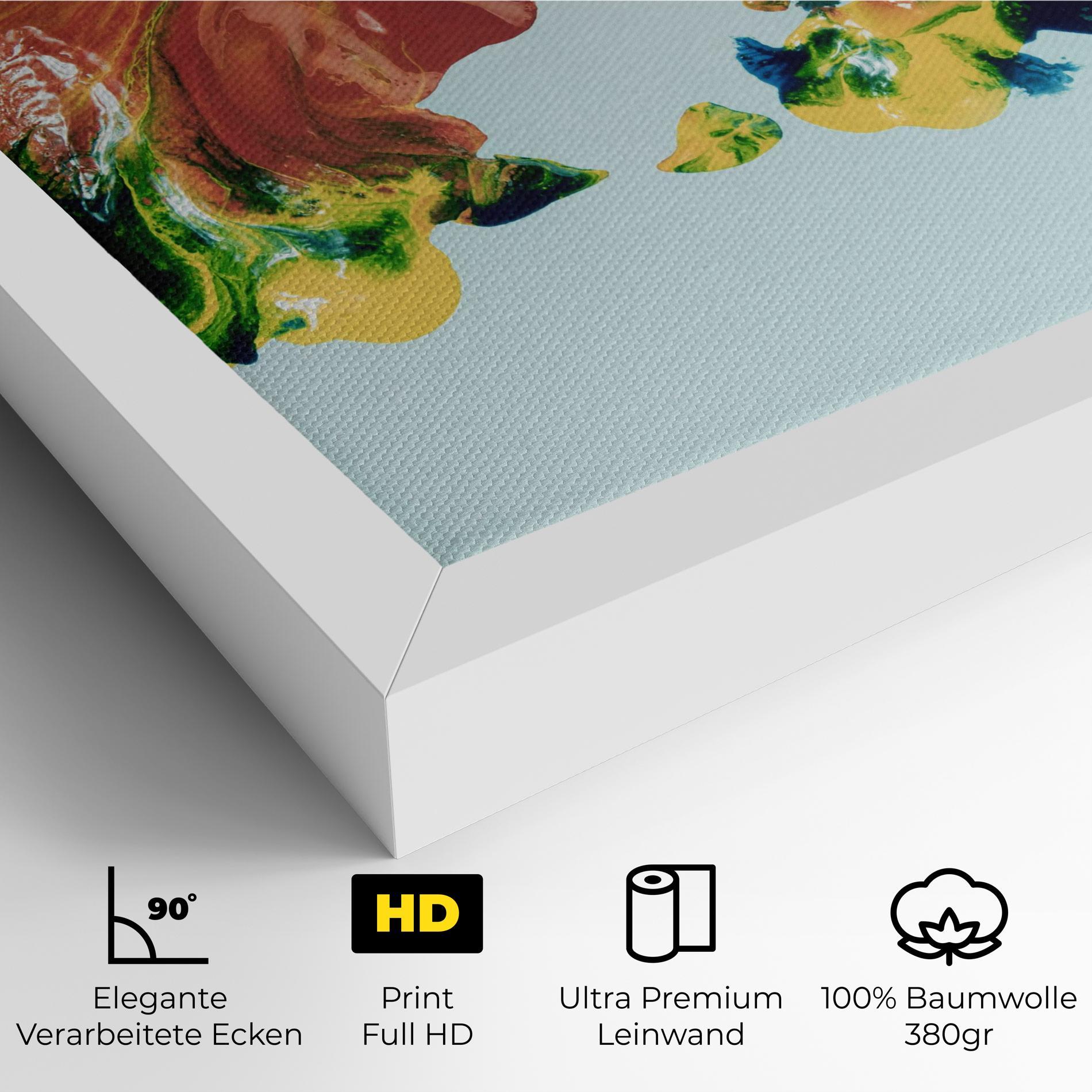 Leinwandbild Spilled Paint mockup 4