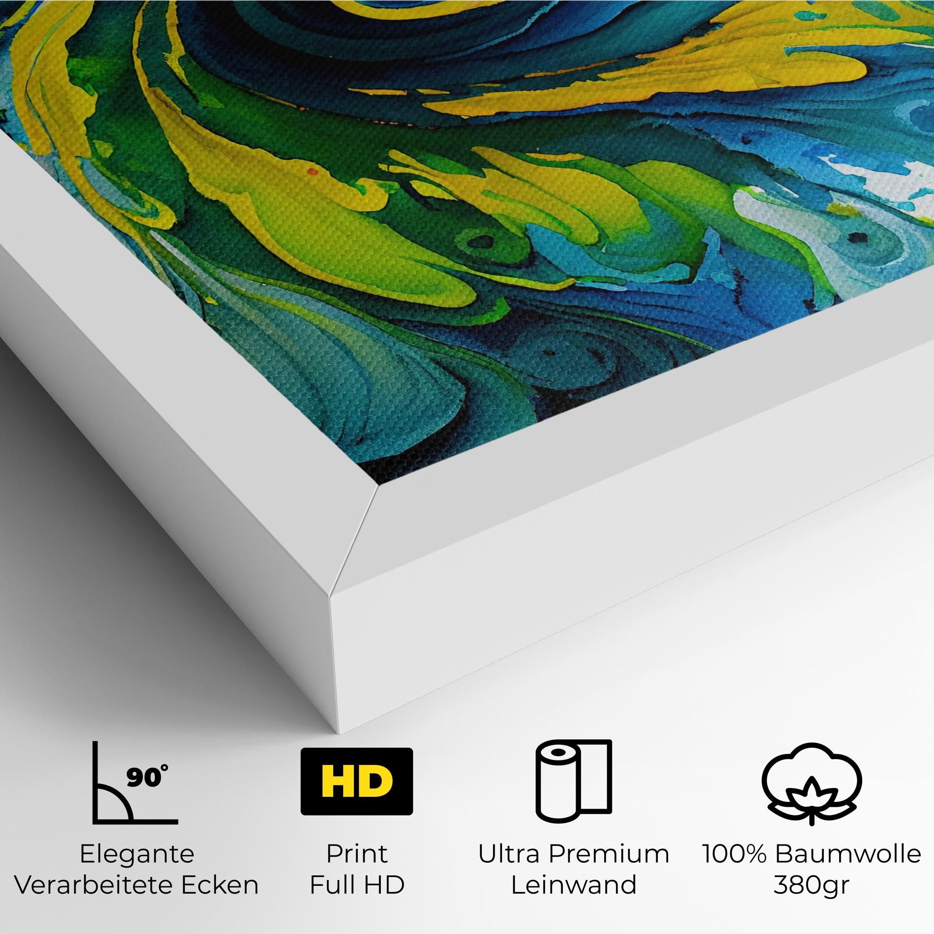 Yellow Green Spiral mockup 4