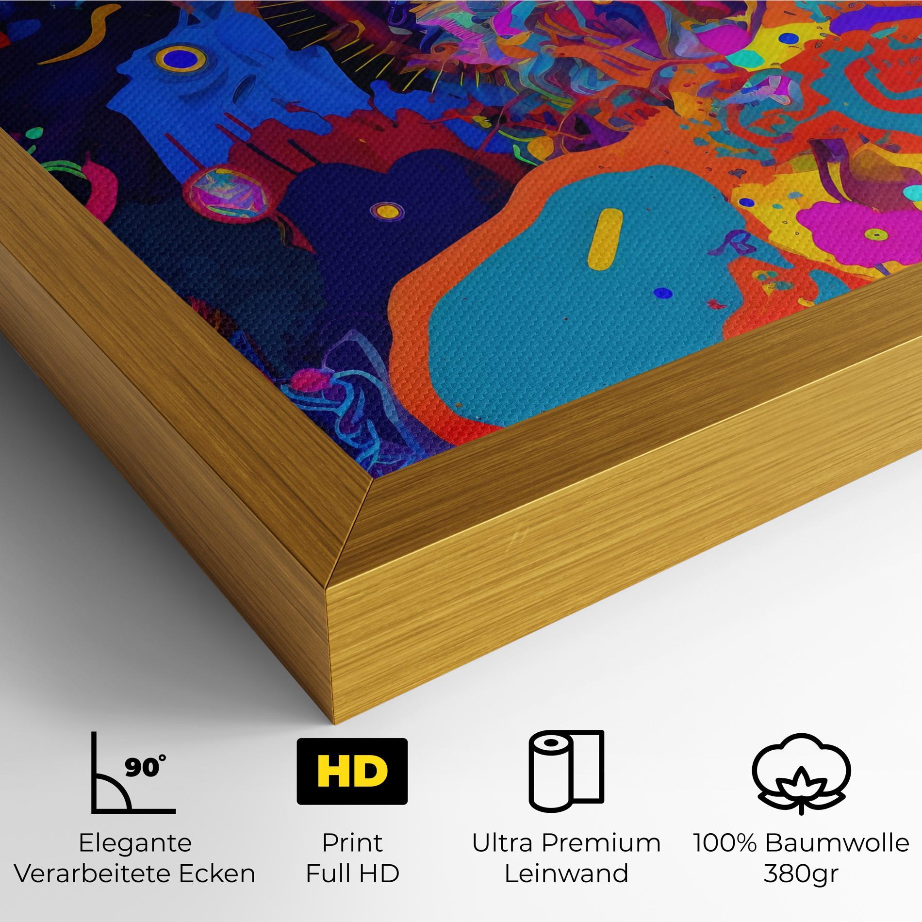 Leinwandbild Abstract Color Work mockup 4