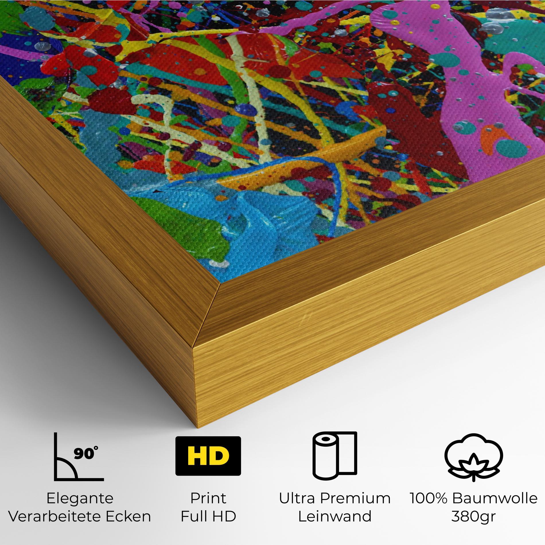 Leinwandbild Dark Panorama mockup 4