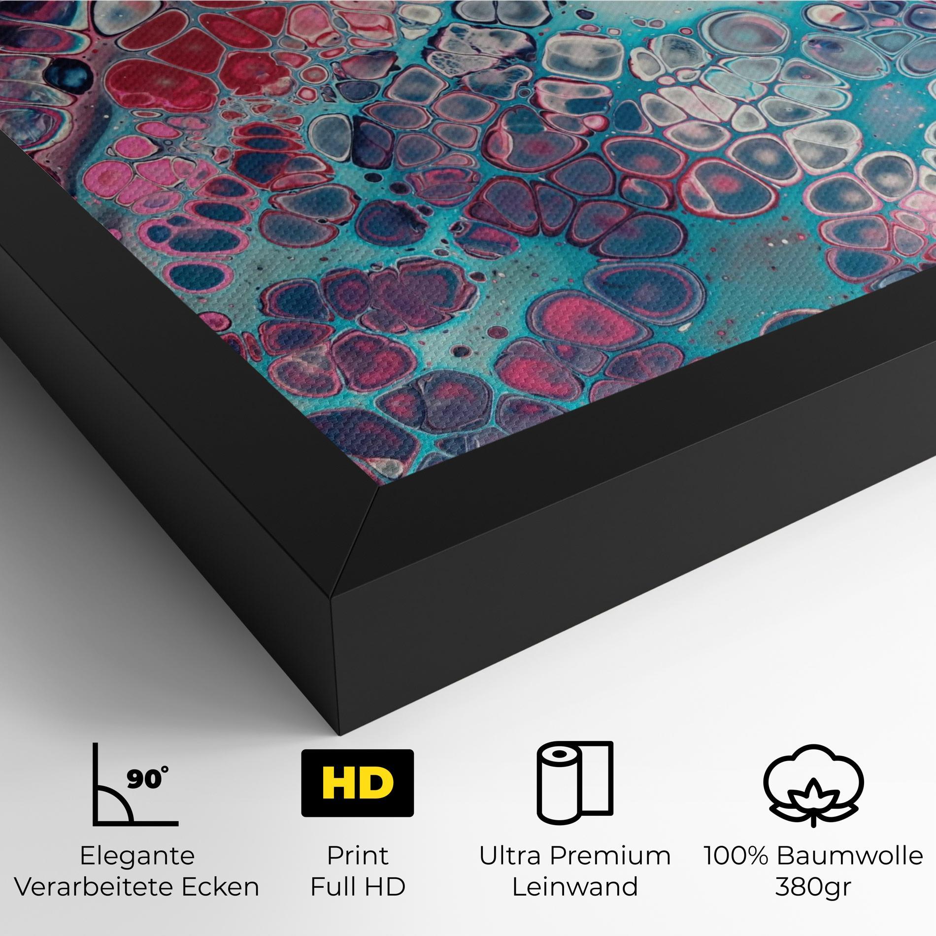 Leinwandbild Abstract Blue Objects mockup 4