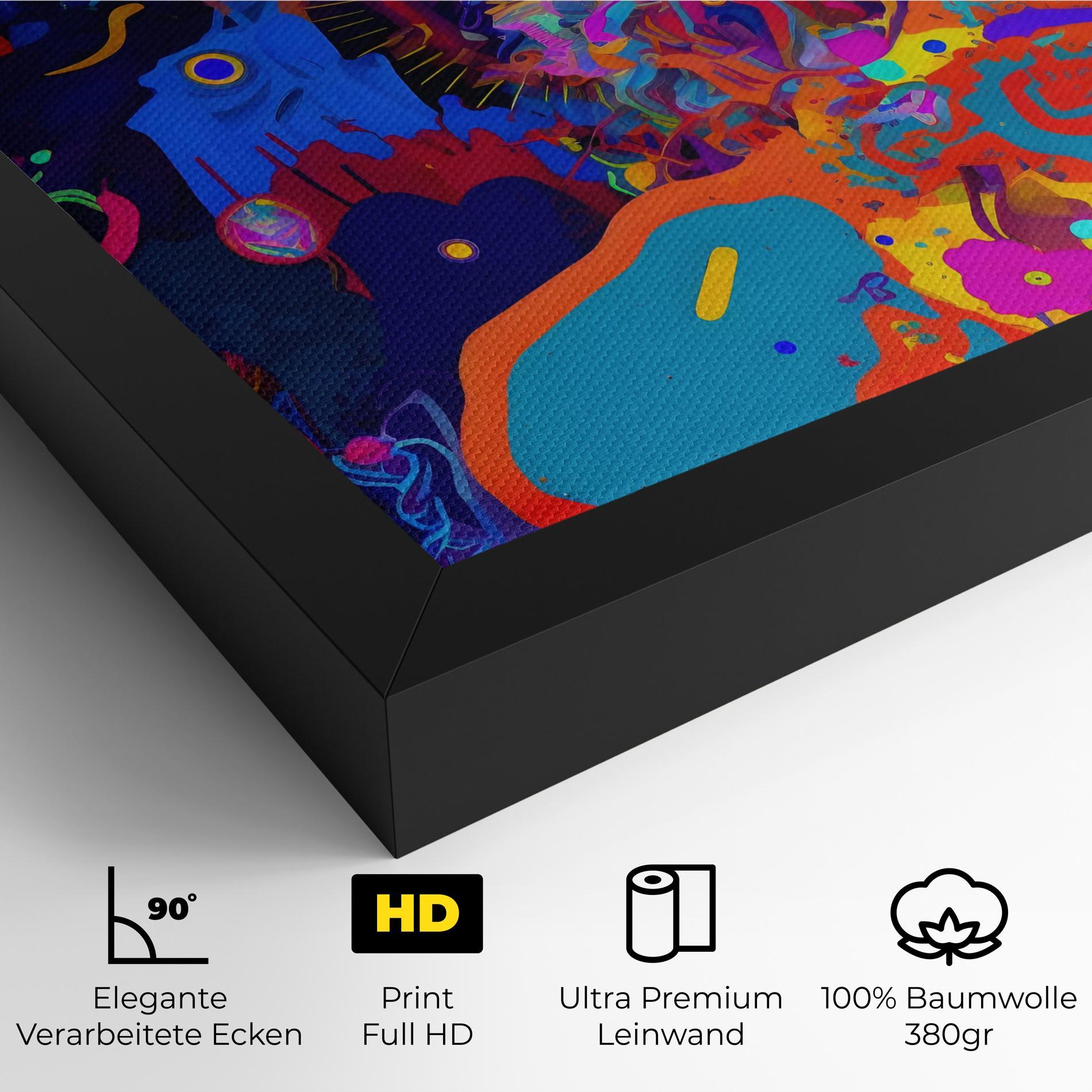 Leinwandbild Abstract Color Work mockup 4