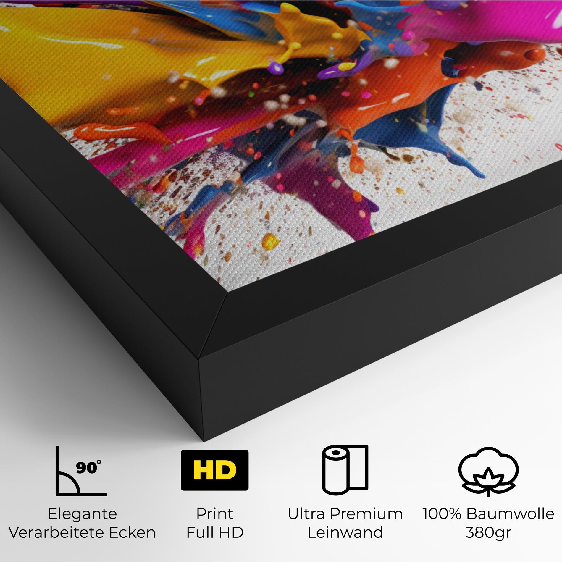 Leinwandbild Abstract Splash 3d mockup 4