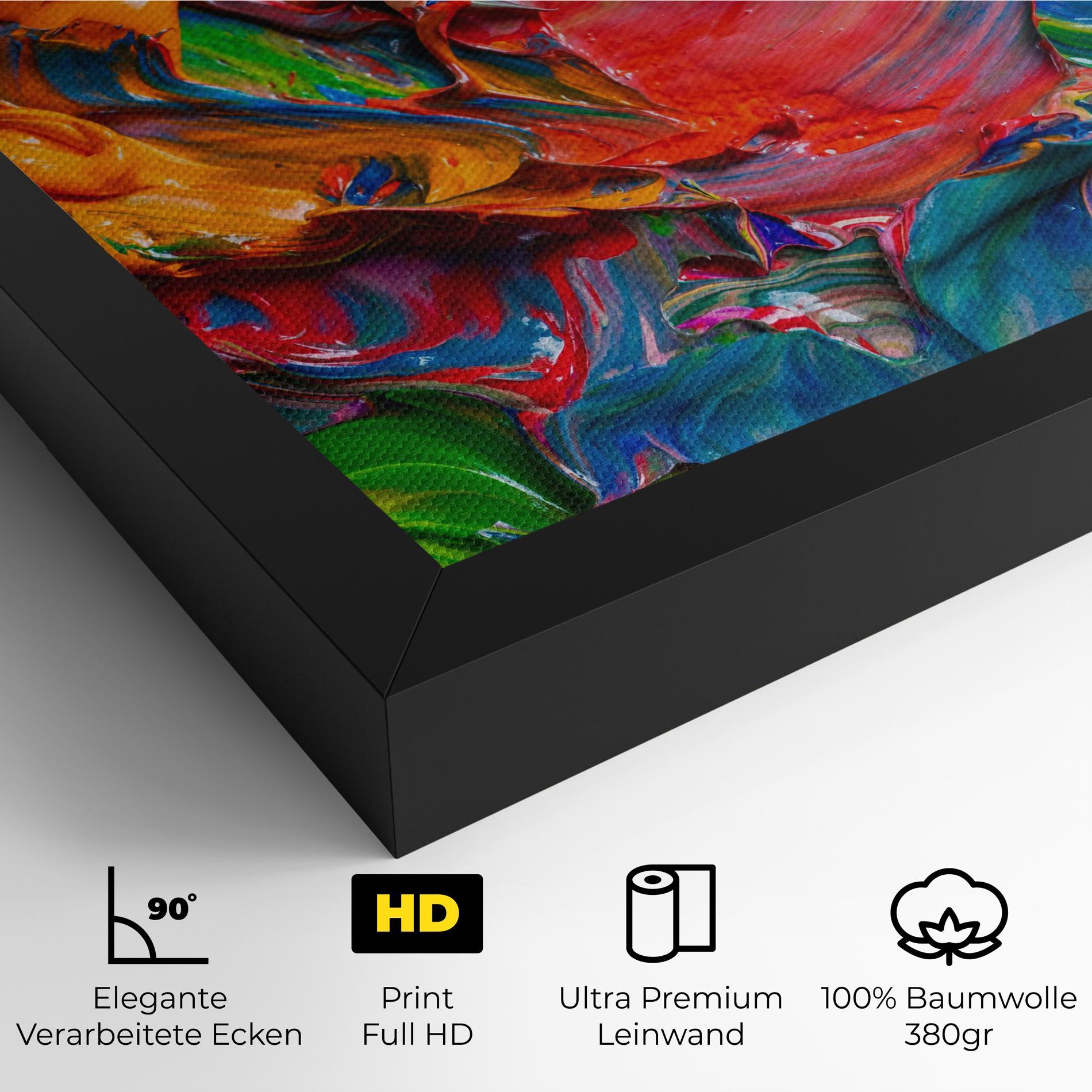 Leinwandbild Bright Oil Colors mockup 4