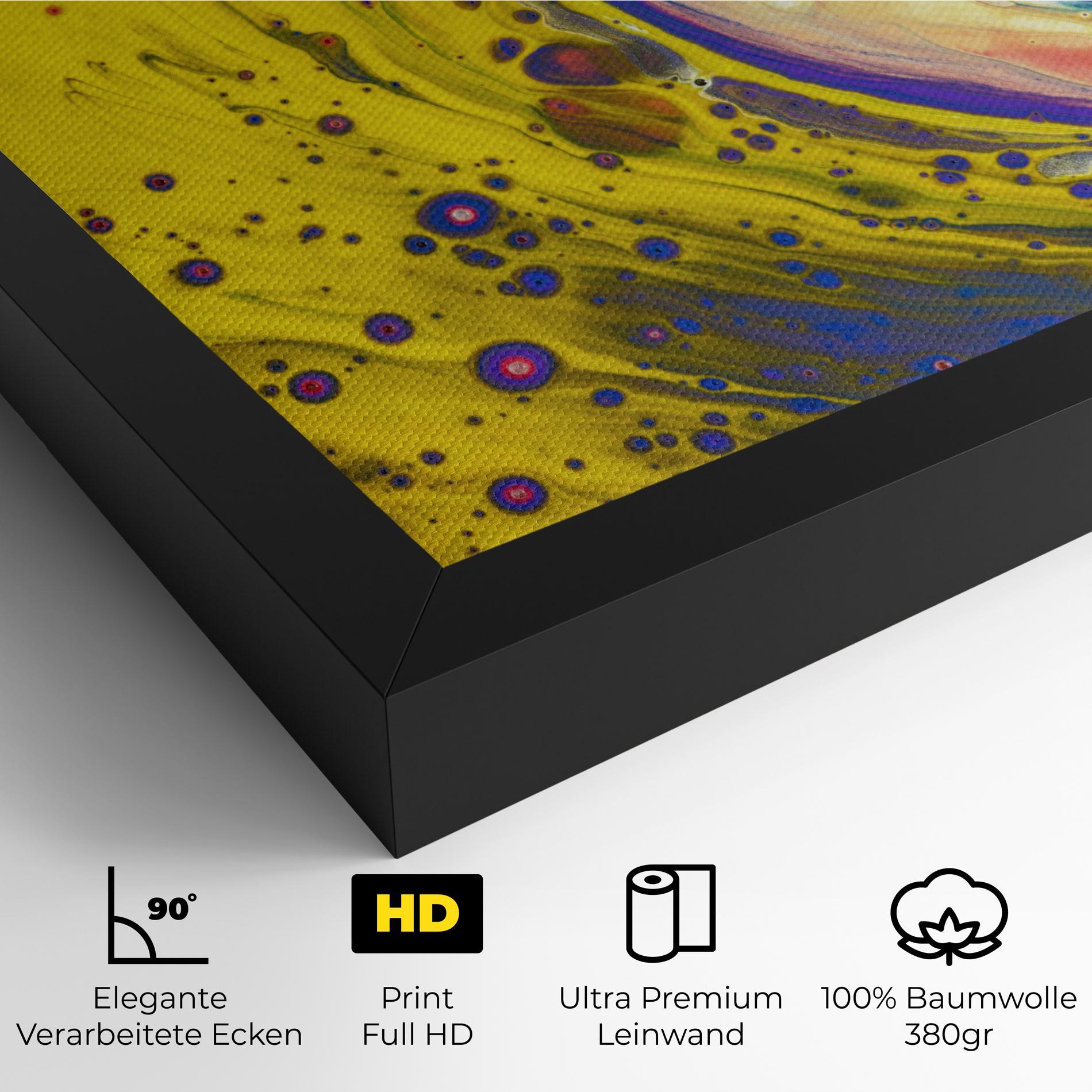 Leinwandbild Colorful Liquid Marble mockup 4