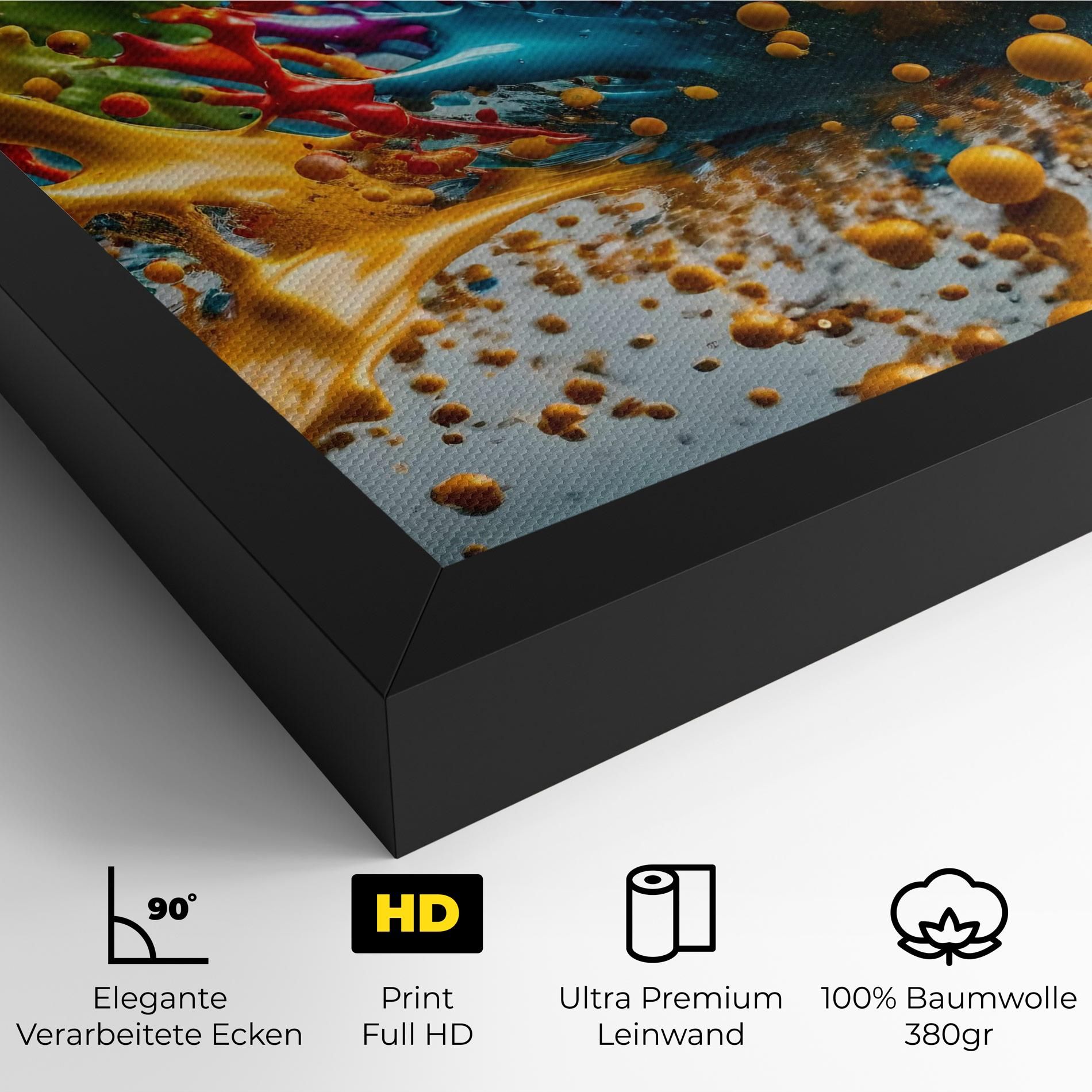 Colorful Water Splash mockup 4