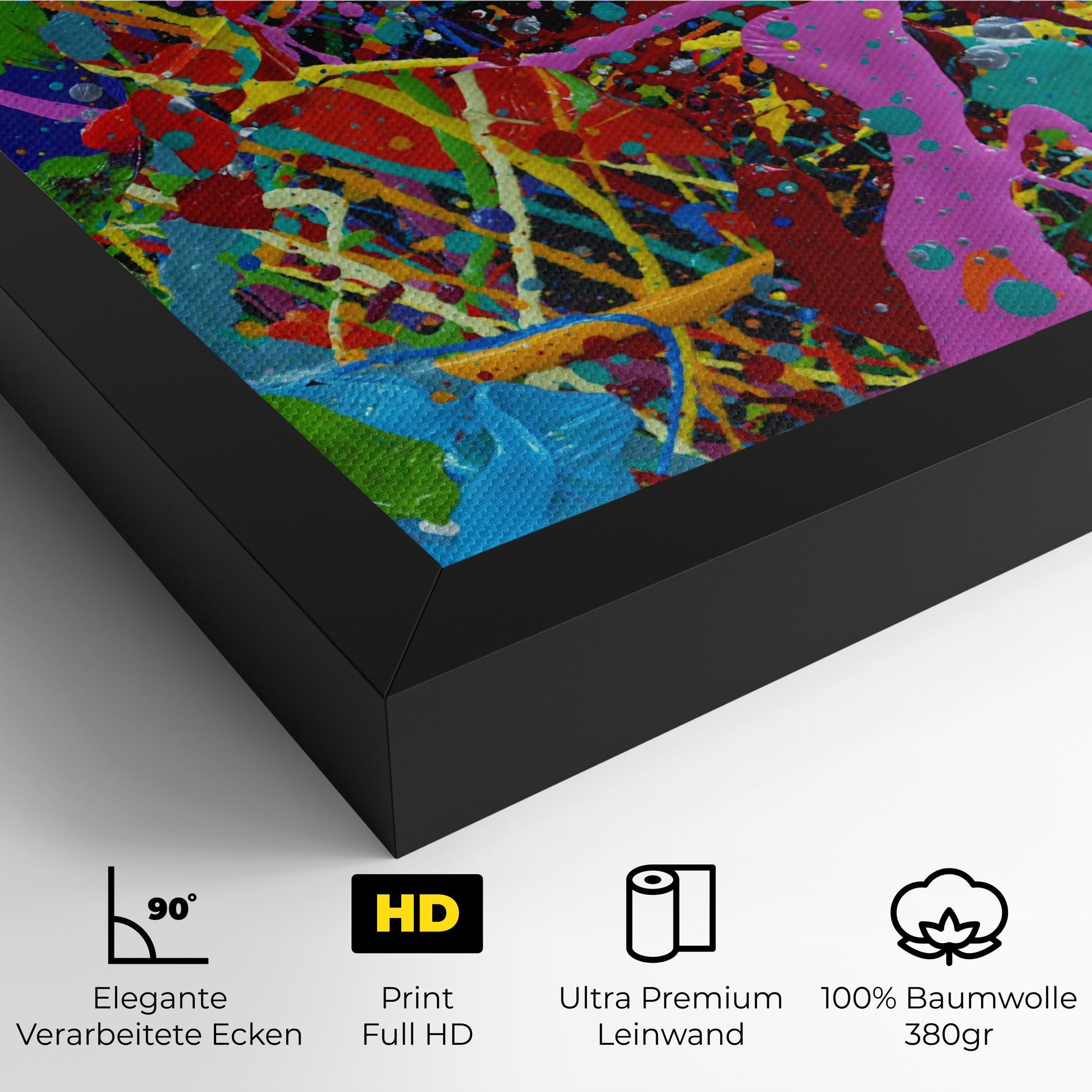 Leinwandbild Dark Panorama mockup 4