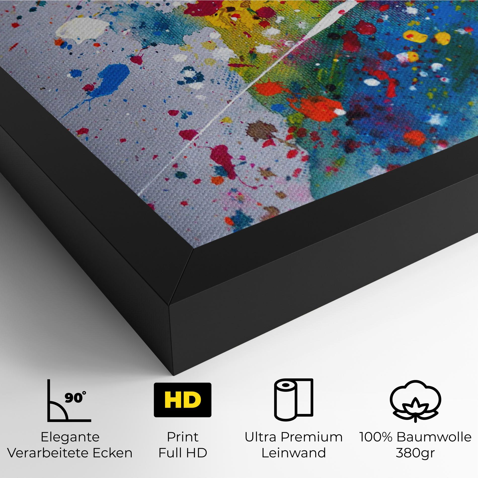 Leinwandbild Watercolor Drops mockup 4