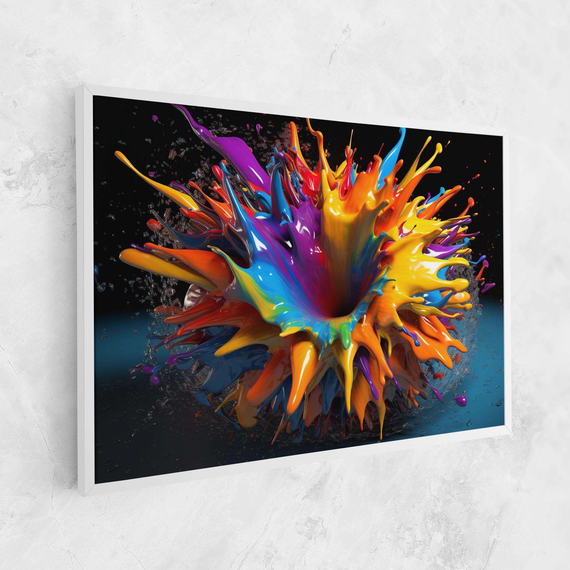 Leinwandbild 3d Color Splash mockup 1