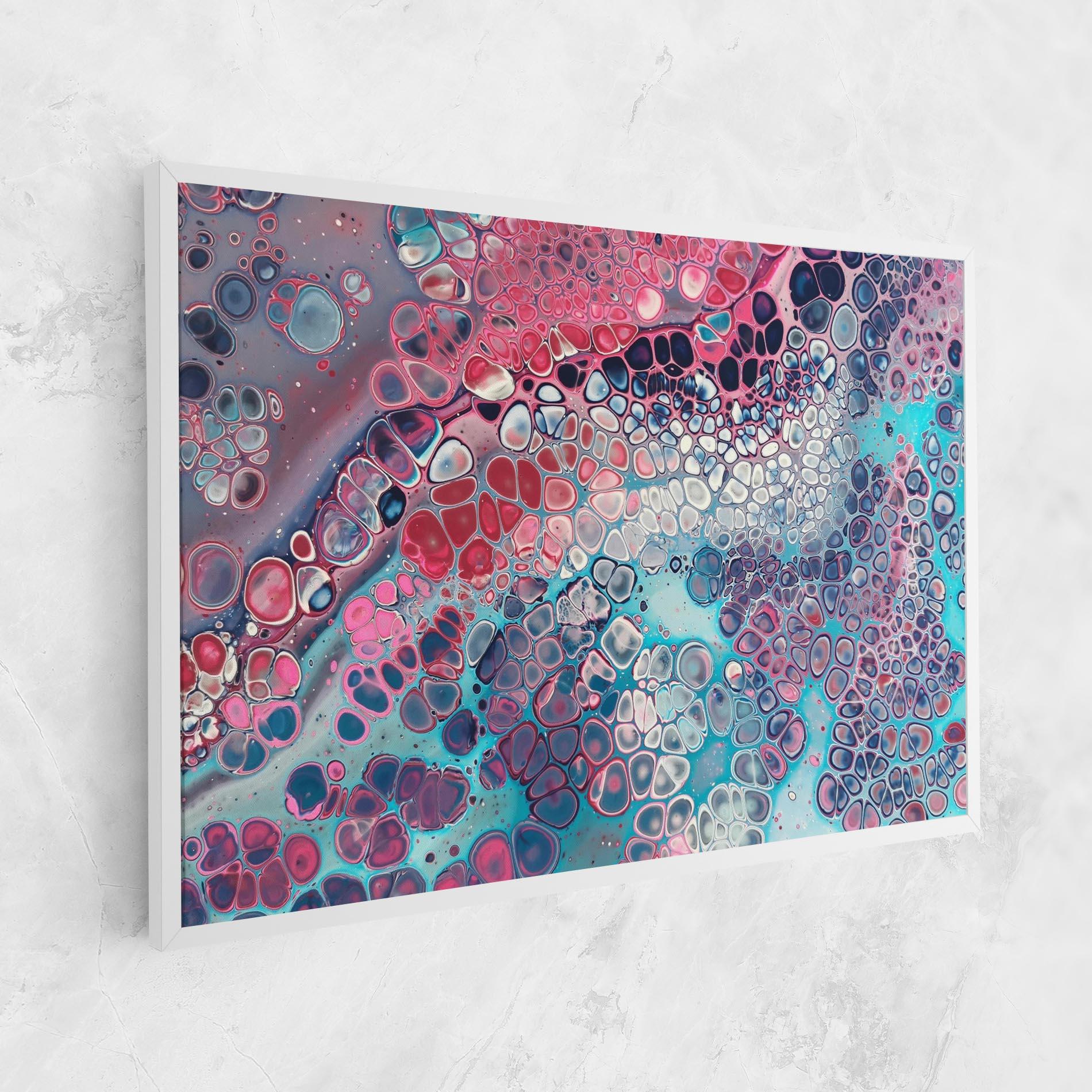 Leinwandbild Abstract Blue Objects mockup 1