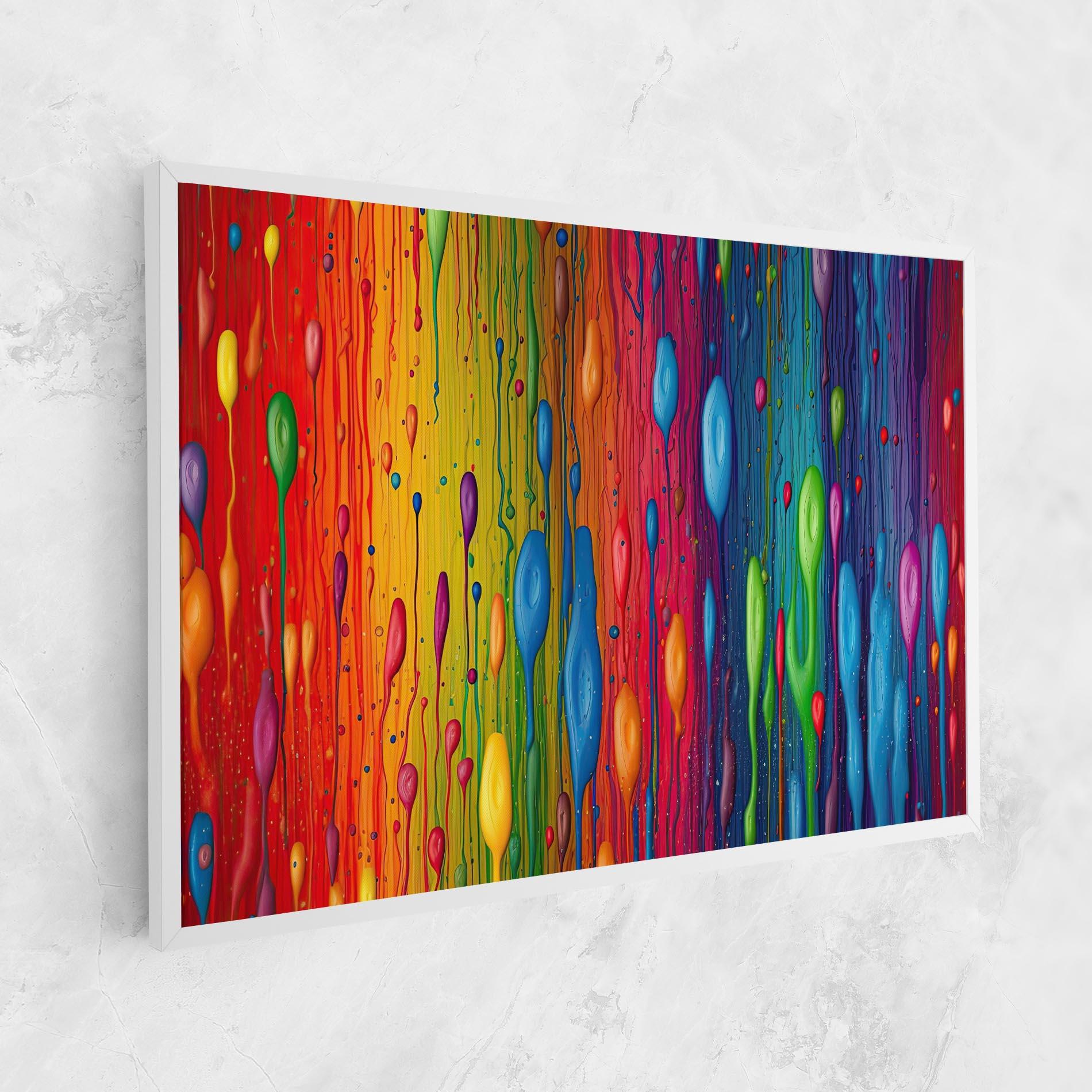Leinwandbild Abstract Rainbow Pattern mockup 1