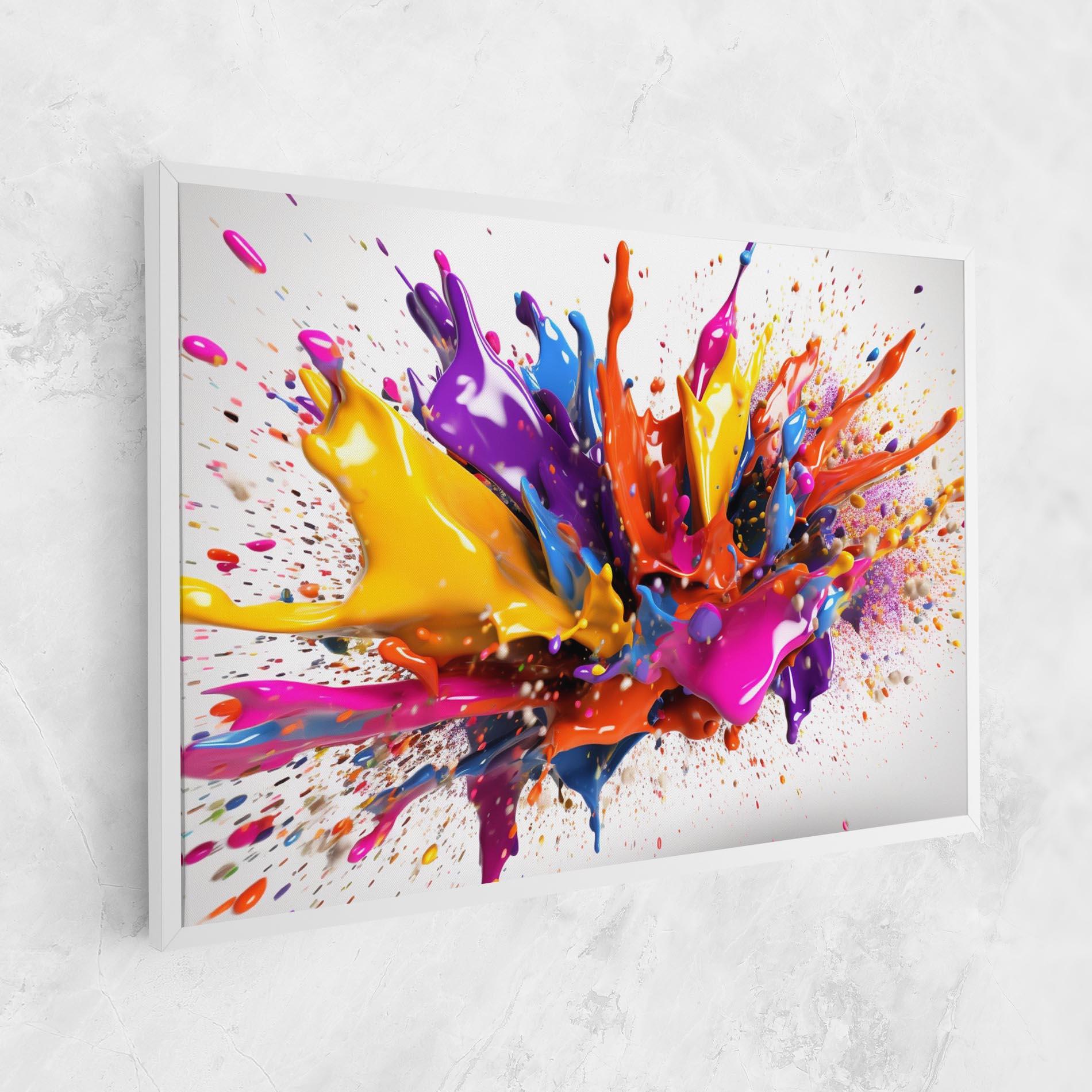 Leinwandbild Abstract Splash 3d mockup 1