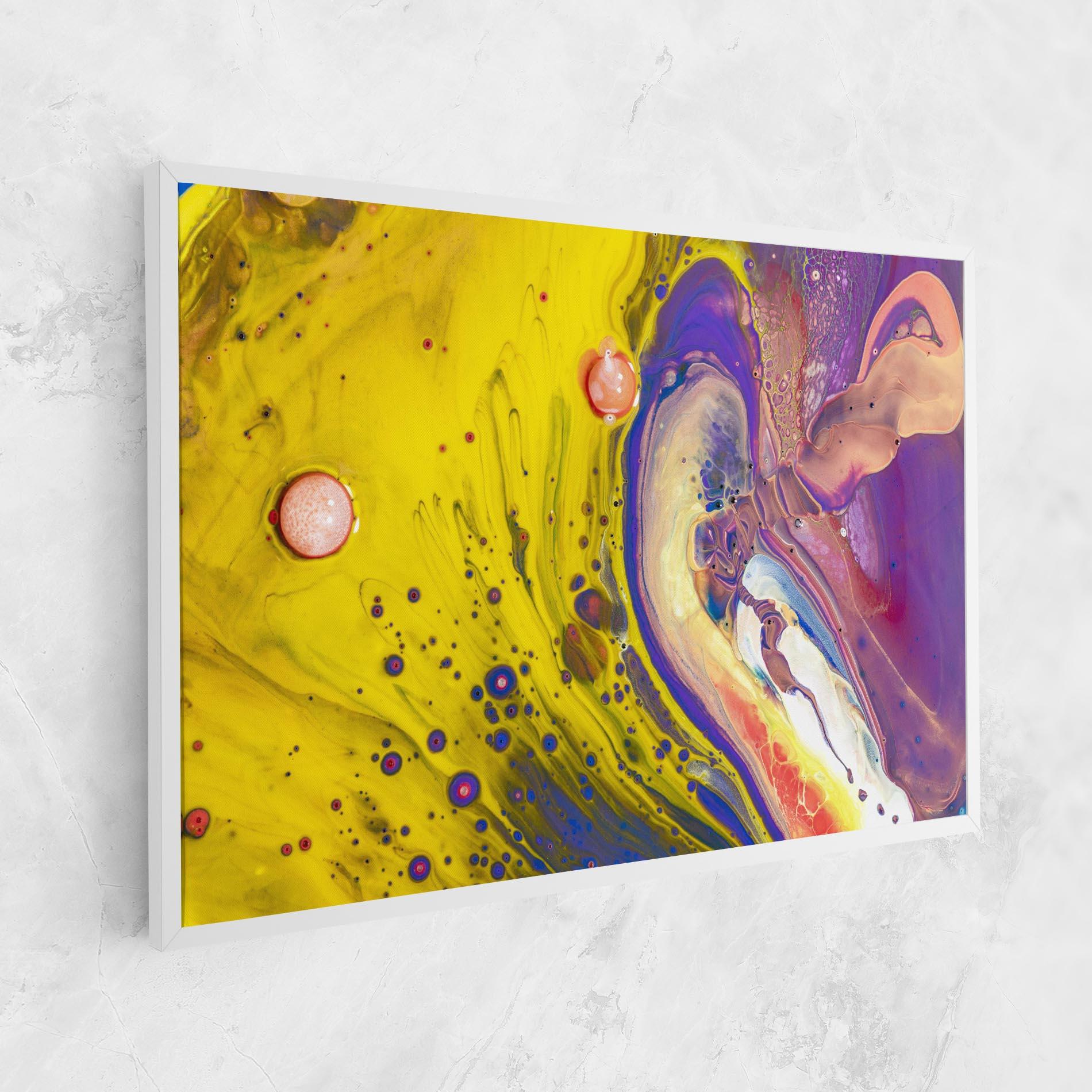 Leinwandbild Colorful Liquid Marble mockup 1