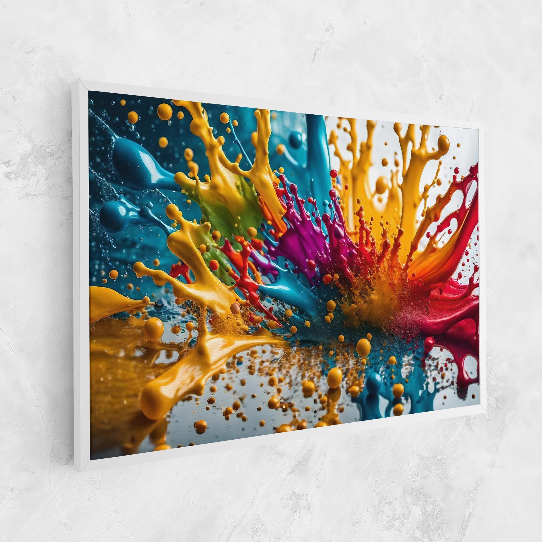 Leinwandbild Colorful Water Splash mockup 1