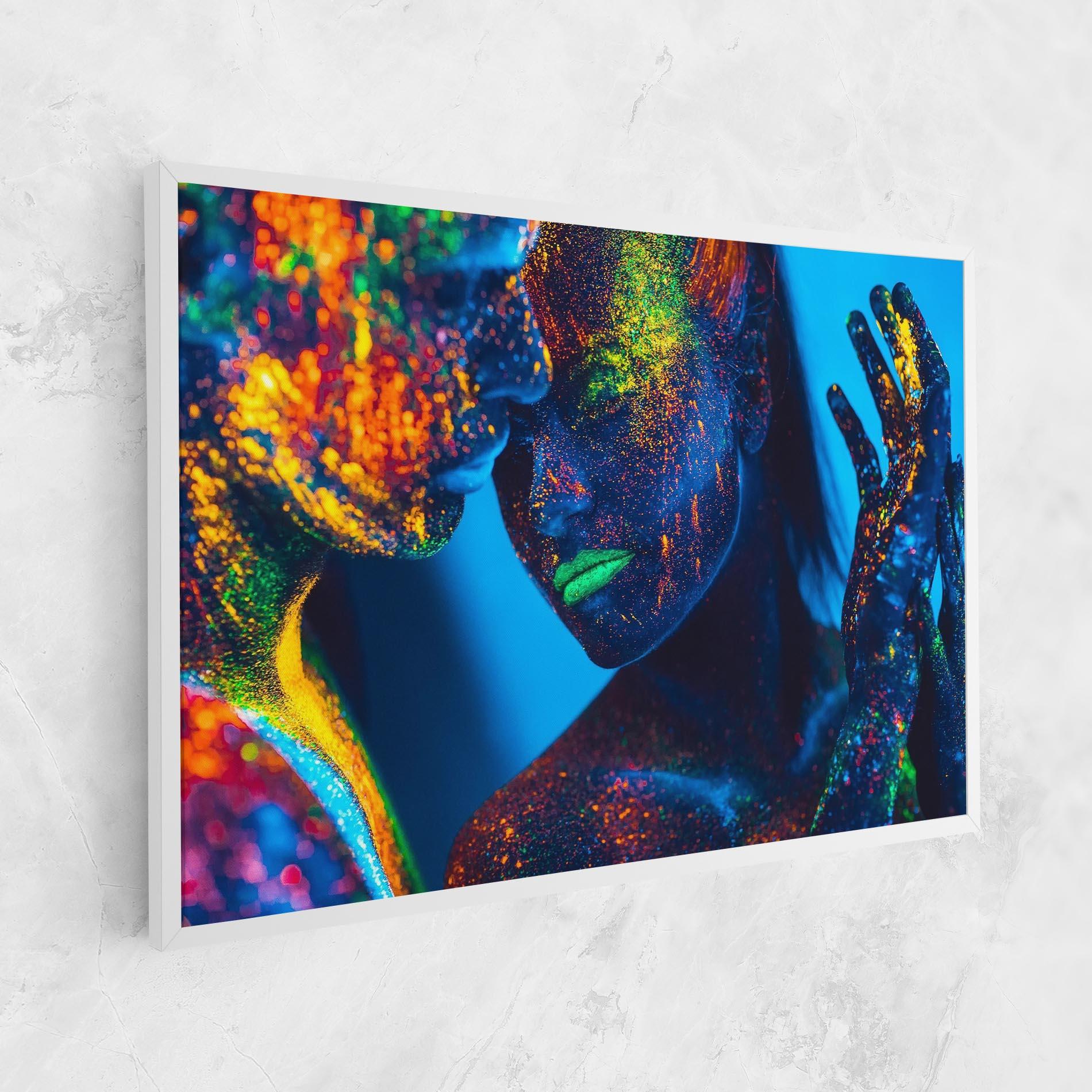 Leinwandbild Fluorescent Couple mockup 1