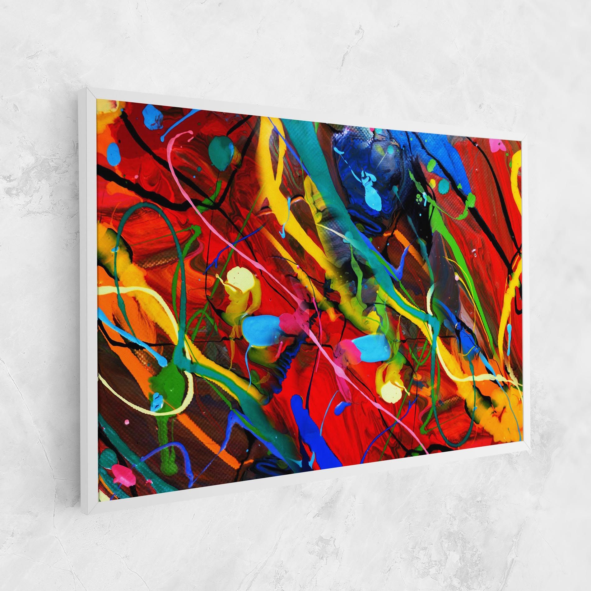 Hand Draw Red Painting mockup 1