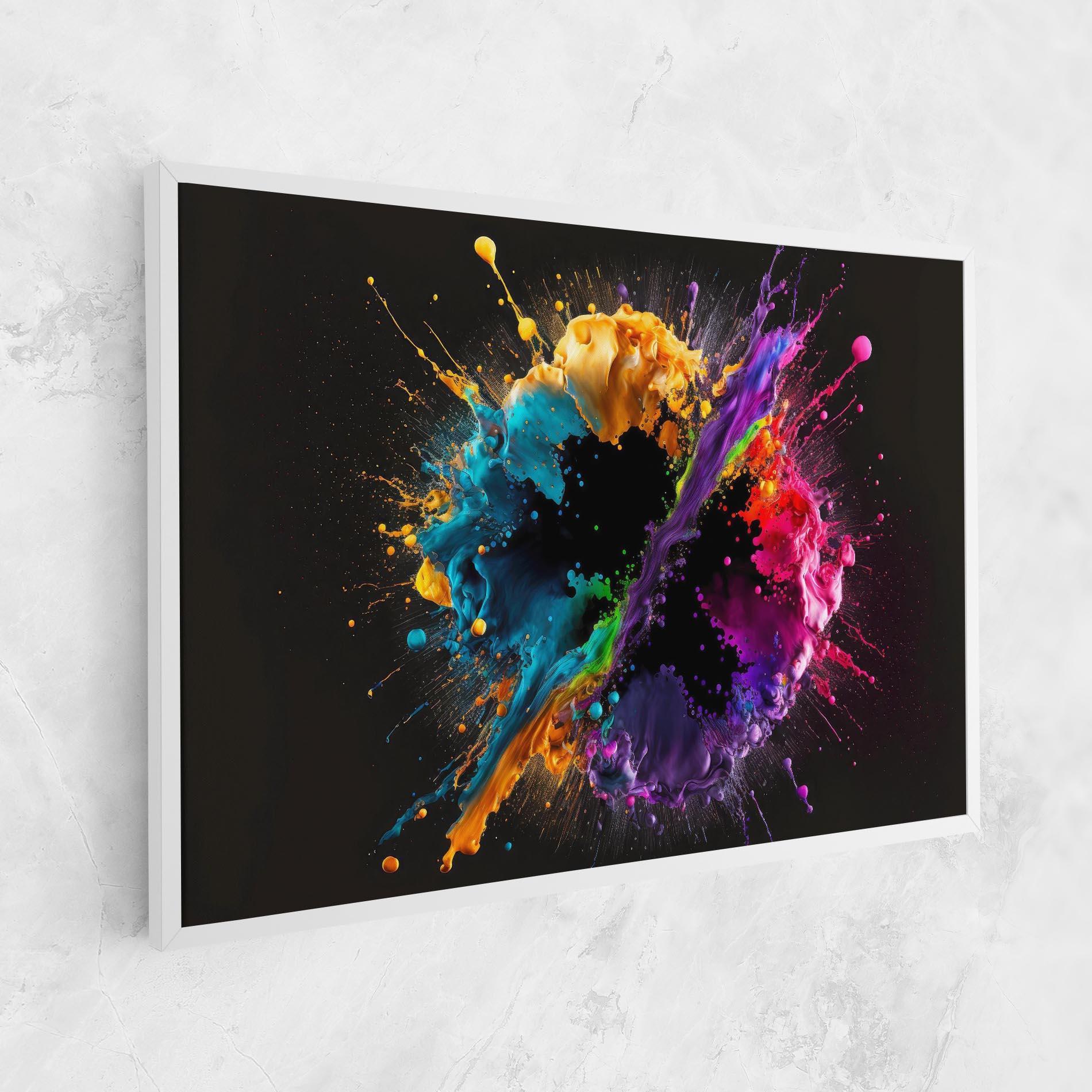 Leinwandbild Oily Splash Explosion mockup 1