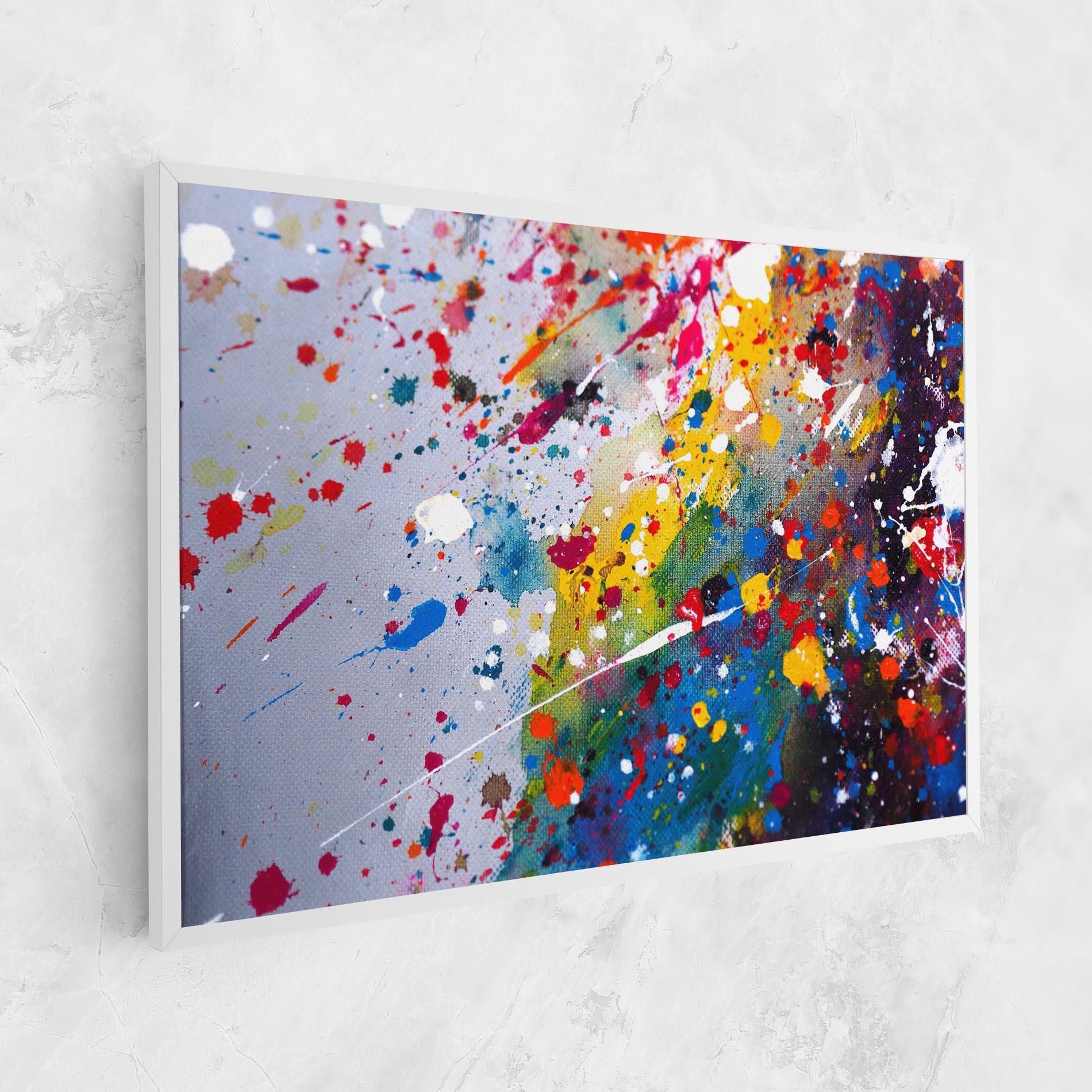 Leinwandbild Watercolor Drops mockup 1