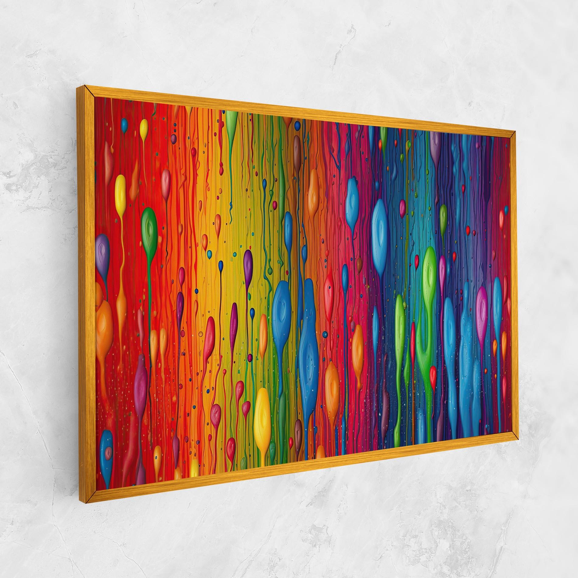 Leinwandbild Abstract Rainbow Pattern mockup 1