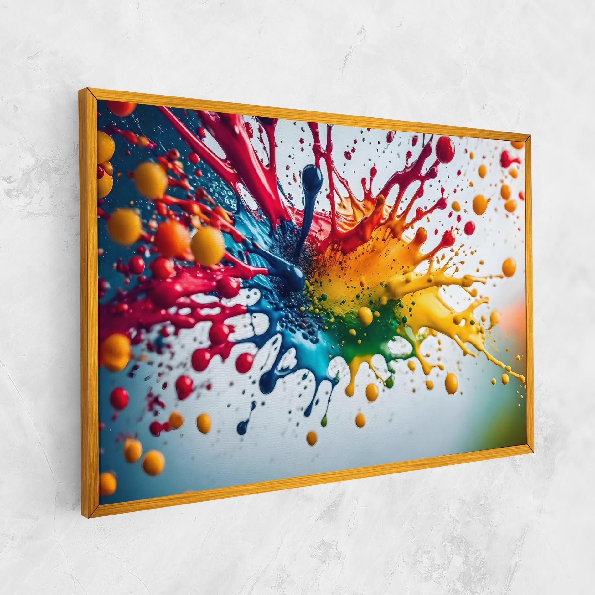 Leinwandbild Colorful Splash Rainbow mockup 1