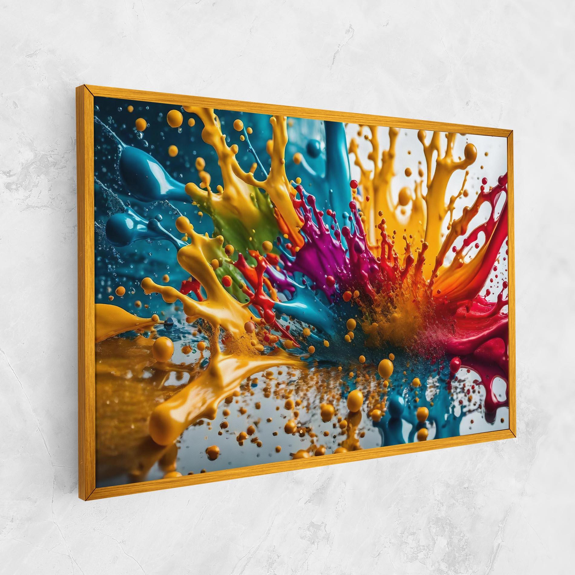 Leinwandbild Colorful Water Splash mockup 1