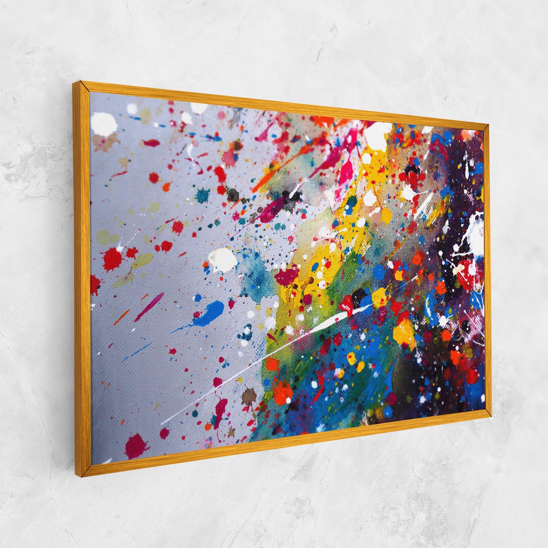 Leinwandbild Watercolor Drops mockup 1