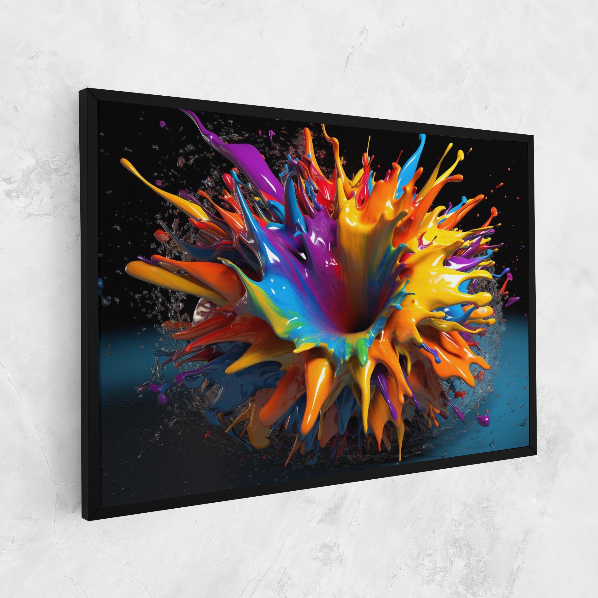 Leinwandbild 3d Color Splash mockup 1