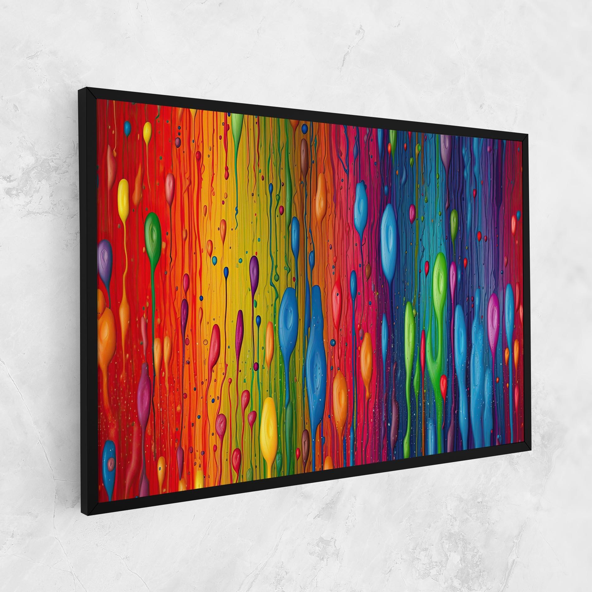 Leinwandbild Abstract Rainbow Pattern mockup 1