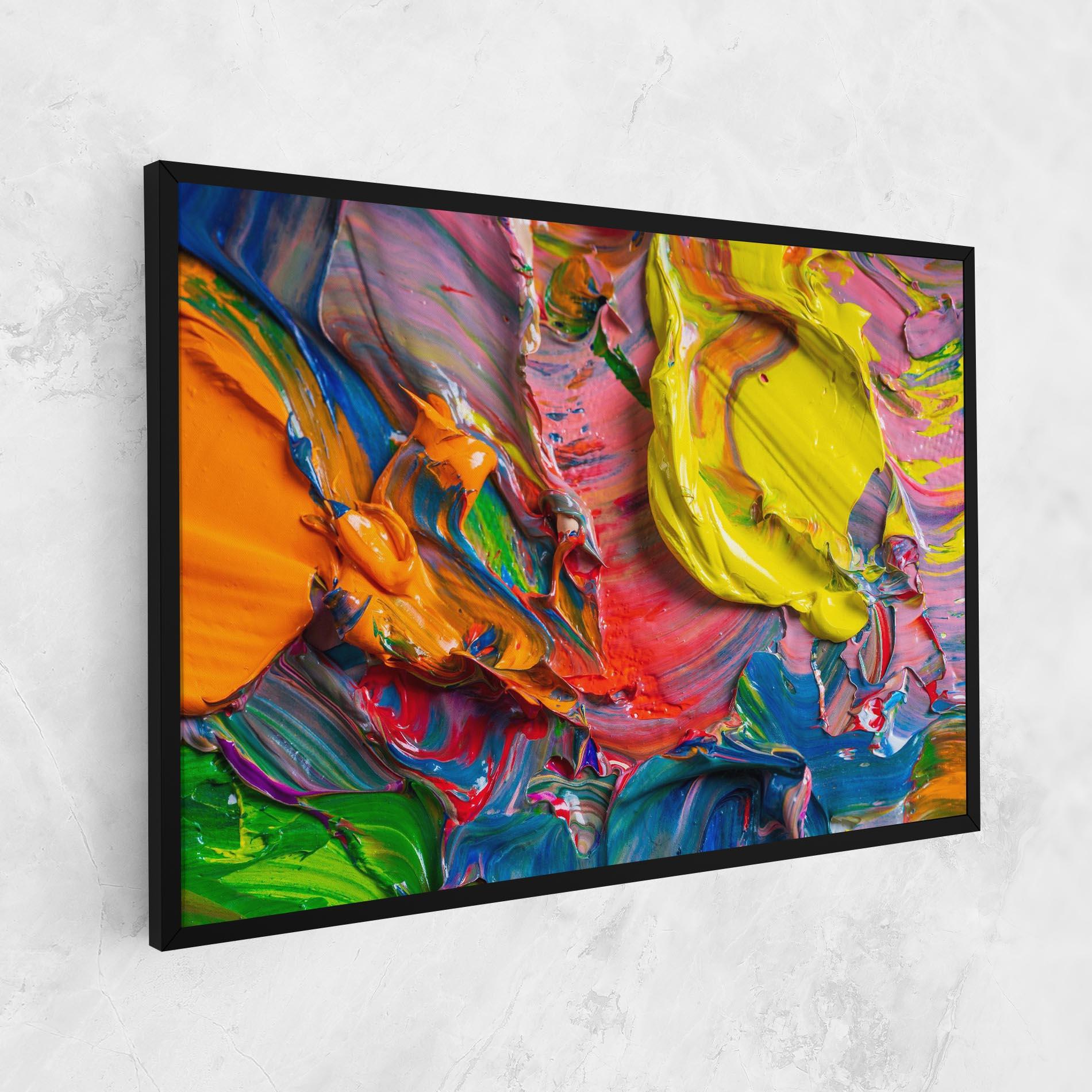 Leinwandbild Bright Oil Colors mockup 1