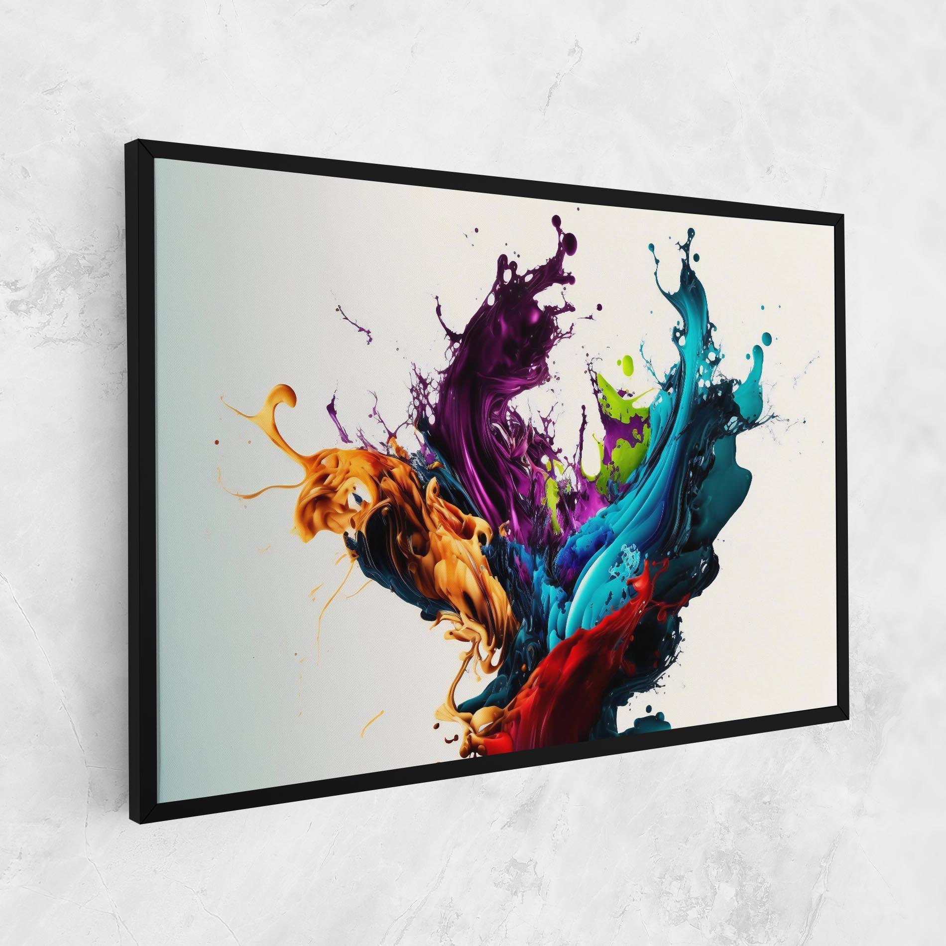 Leinwandbild Dark Purple Splash mockup 1