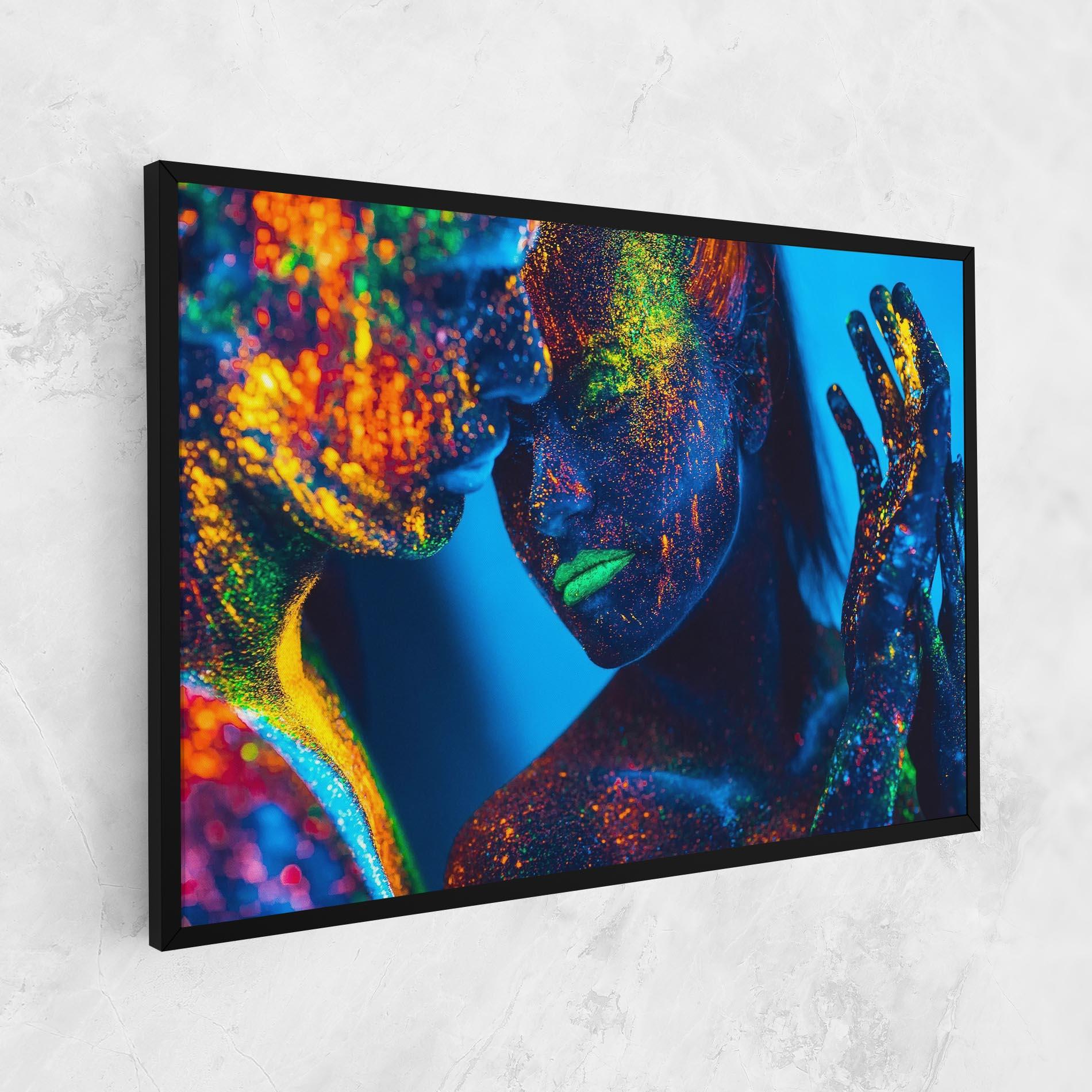 Leinwandbild Fluorescent Couple mockup 1
