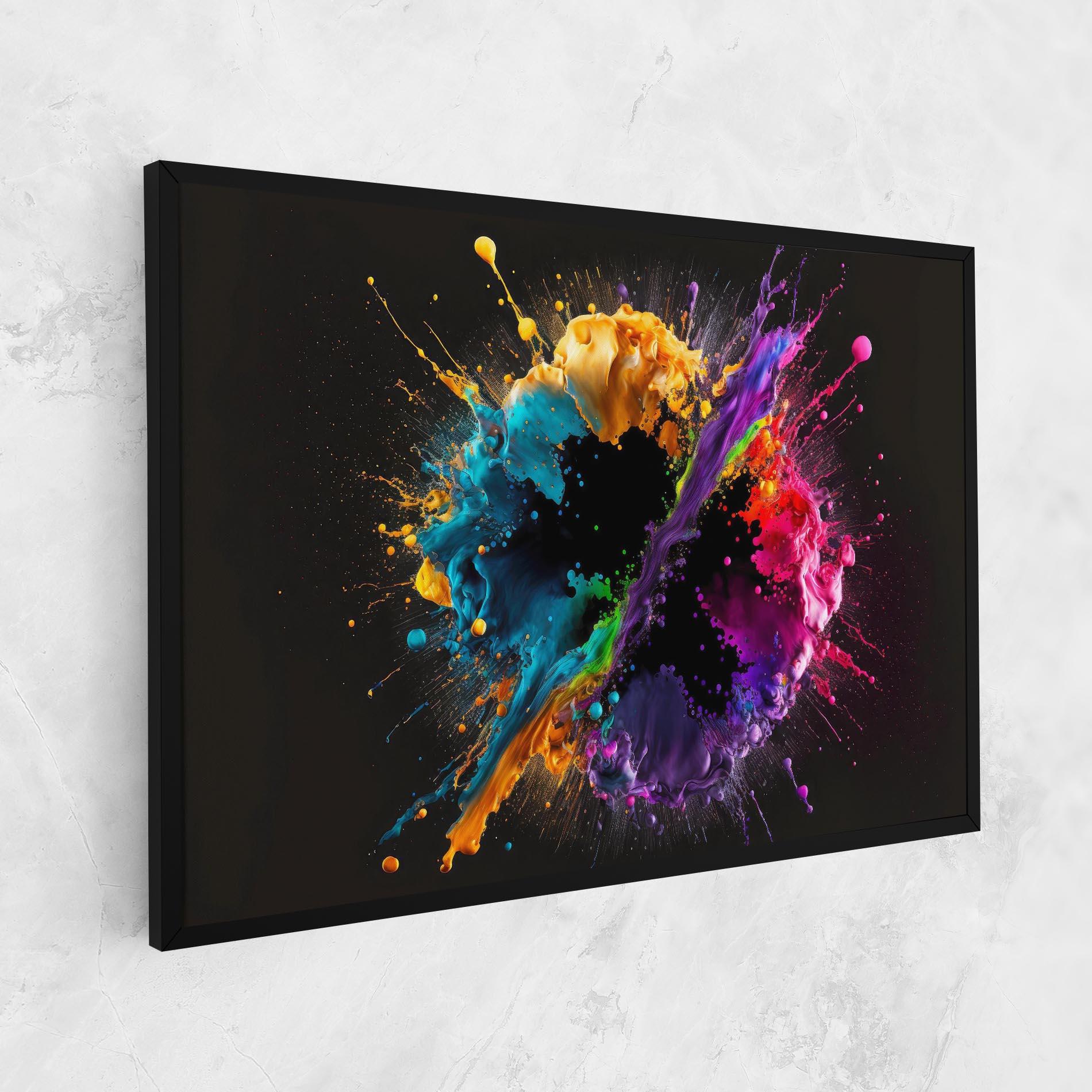 Leinwandbild Oily Splash Explosion mockup 1