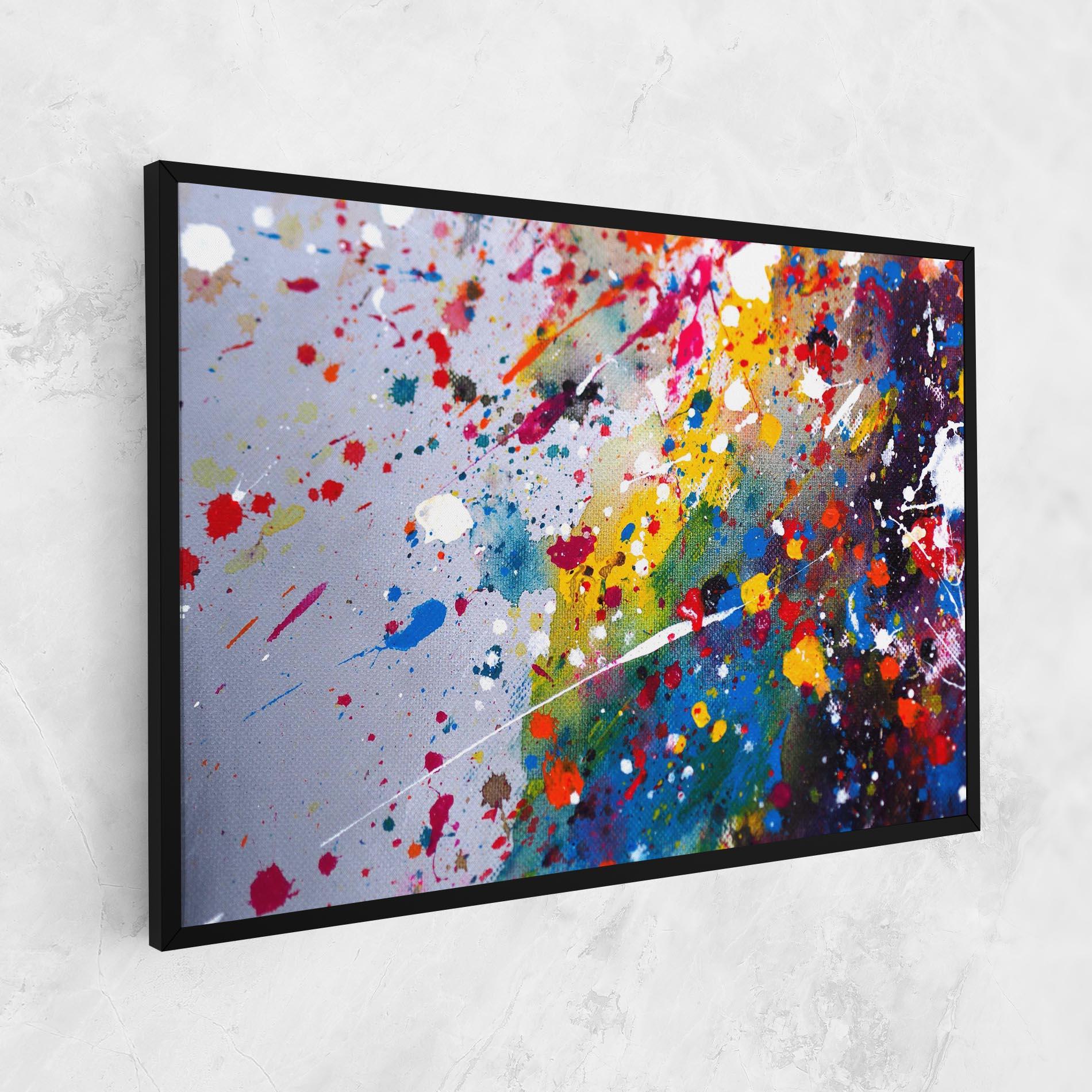 Leinwandbild Watercolor Drops mockup 1