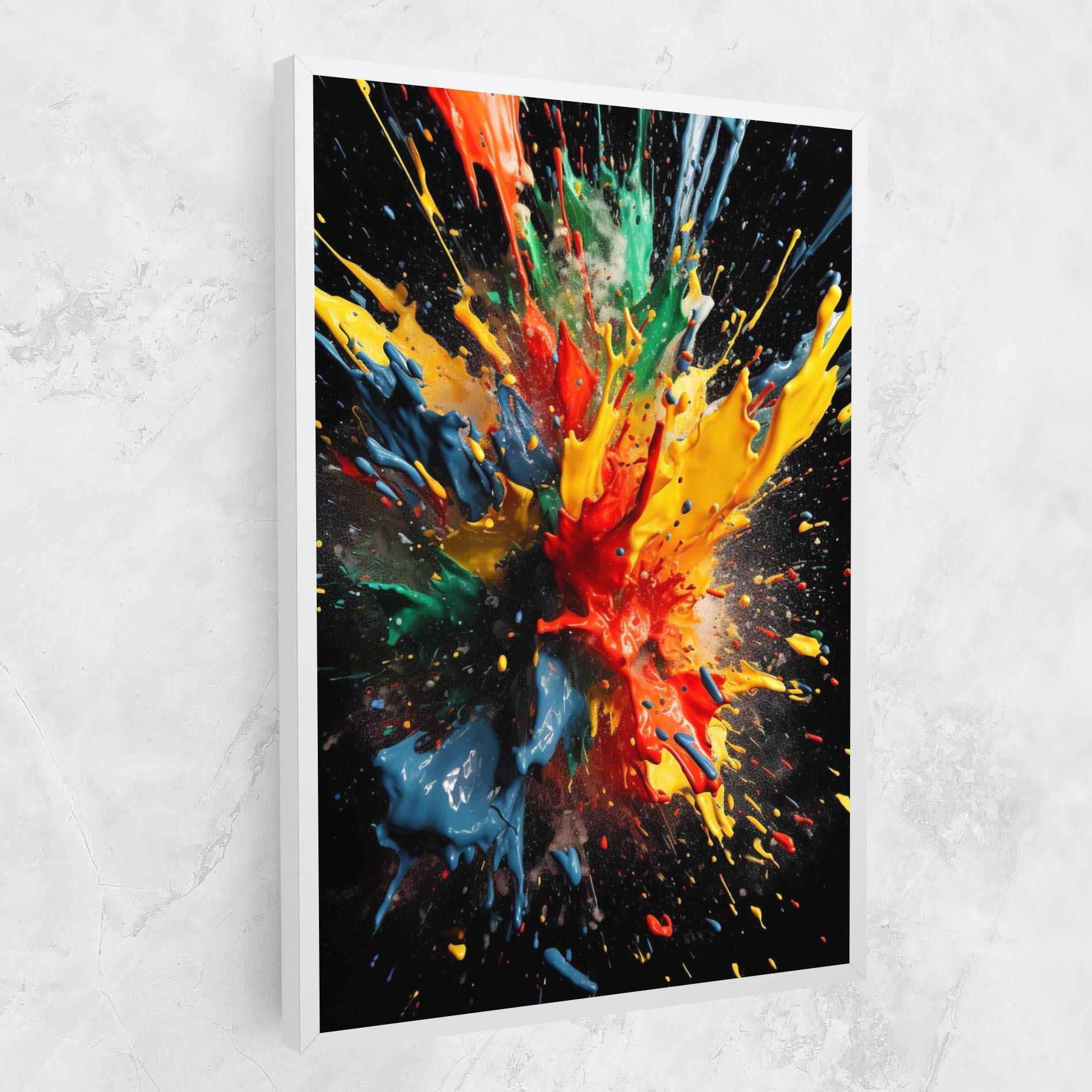 Leinwandbild Floating Color Splash mockup 1