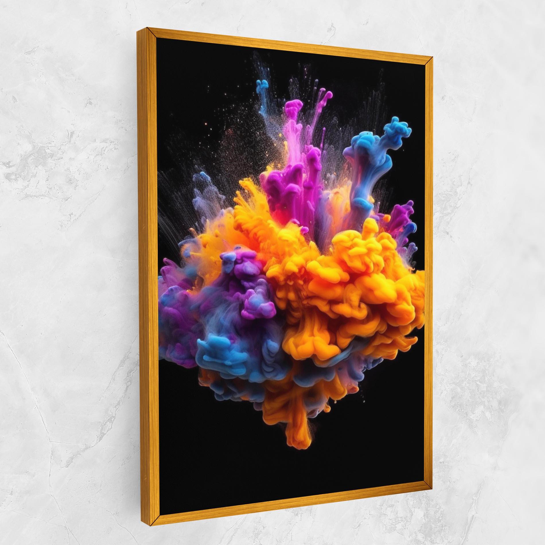 Leinwandbild Colorful Cloud Liquid mockup 1